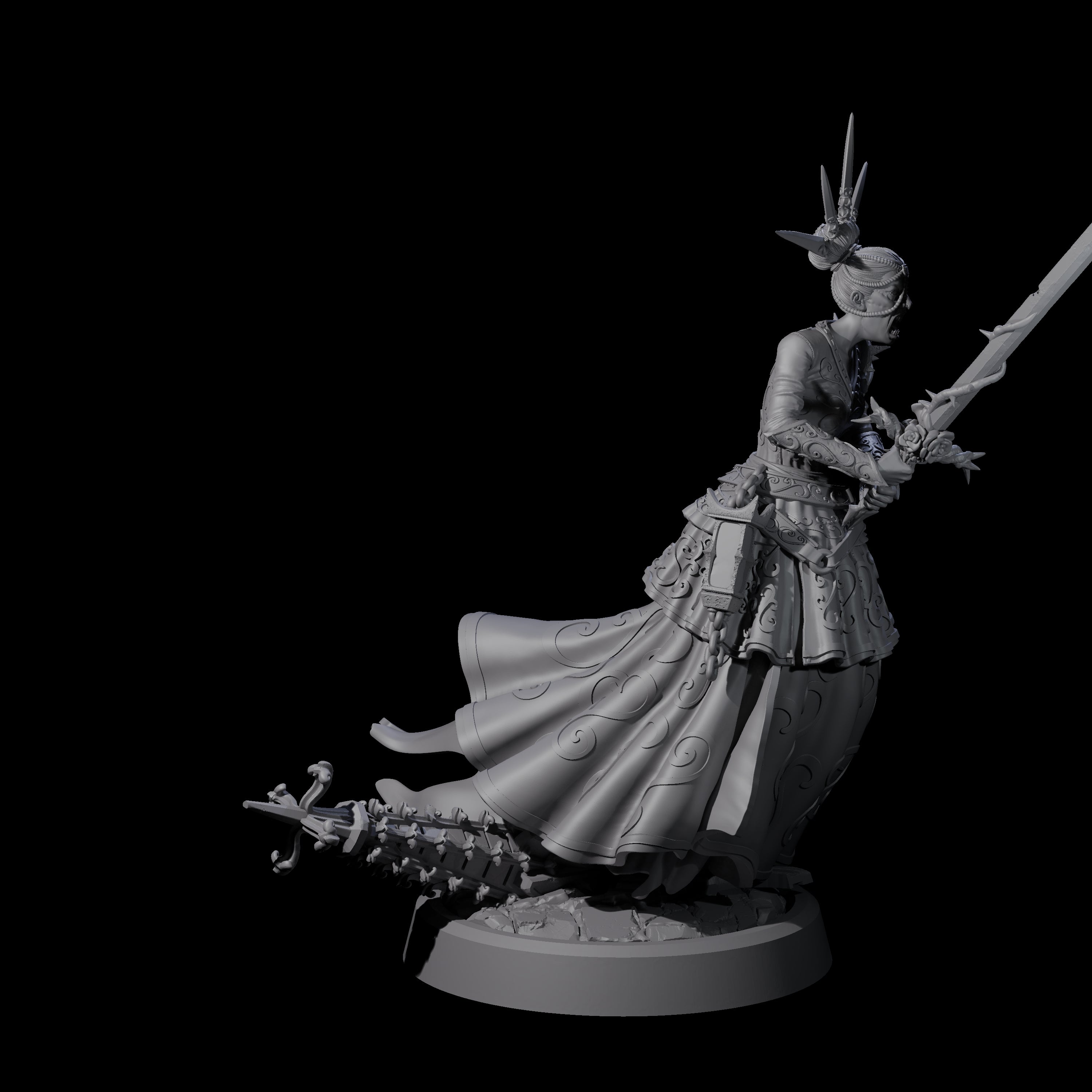 Raging Warblade Succubus C Miniature for Dungeons and Dragons, Pathfinder or other TTRPGs