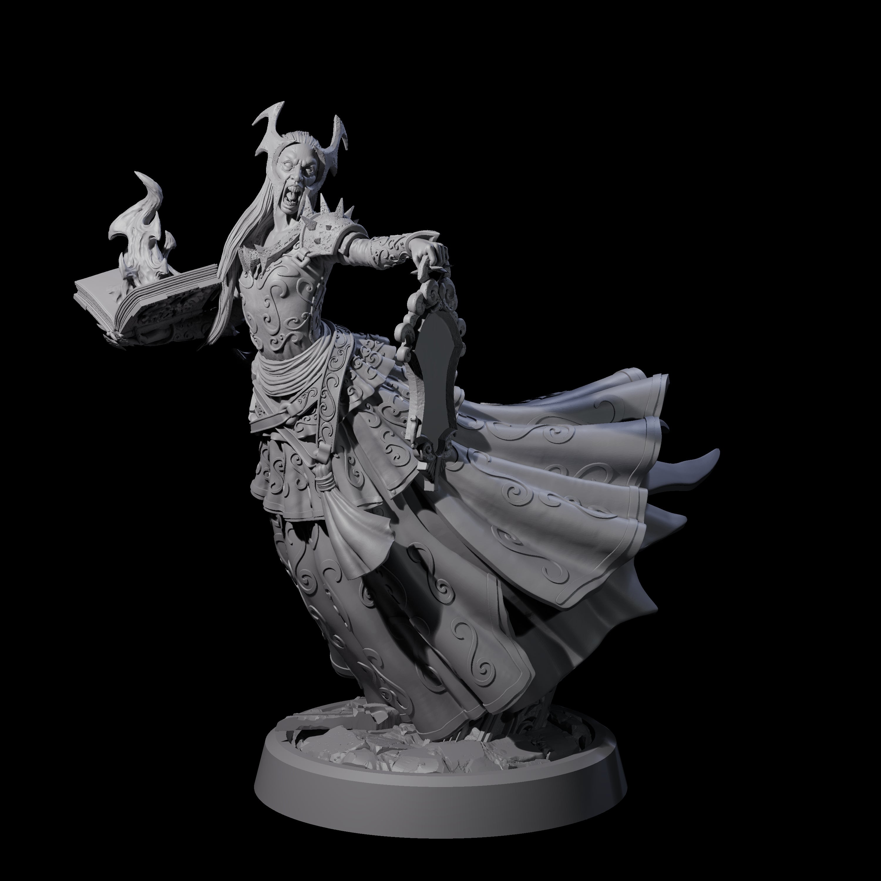 Raging Warblade Succubus D Miniature for Dungeons and Dragons, Pathfinder or other TTRPGs