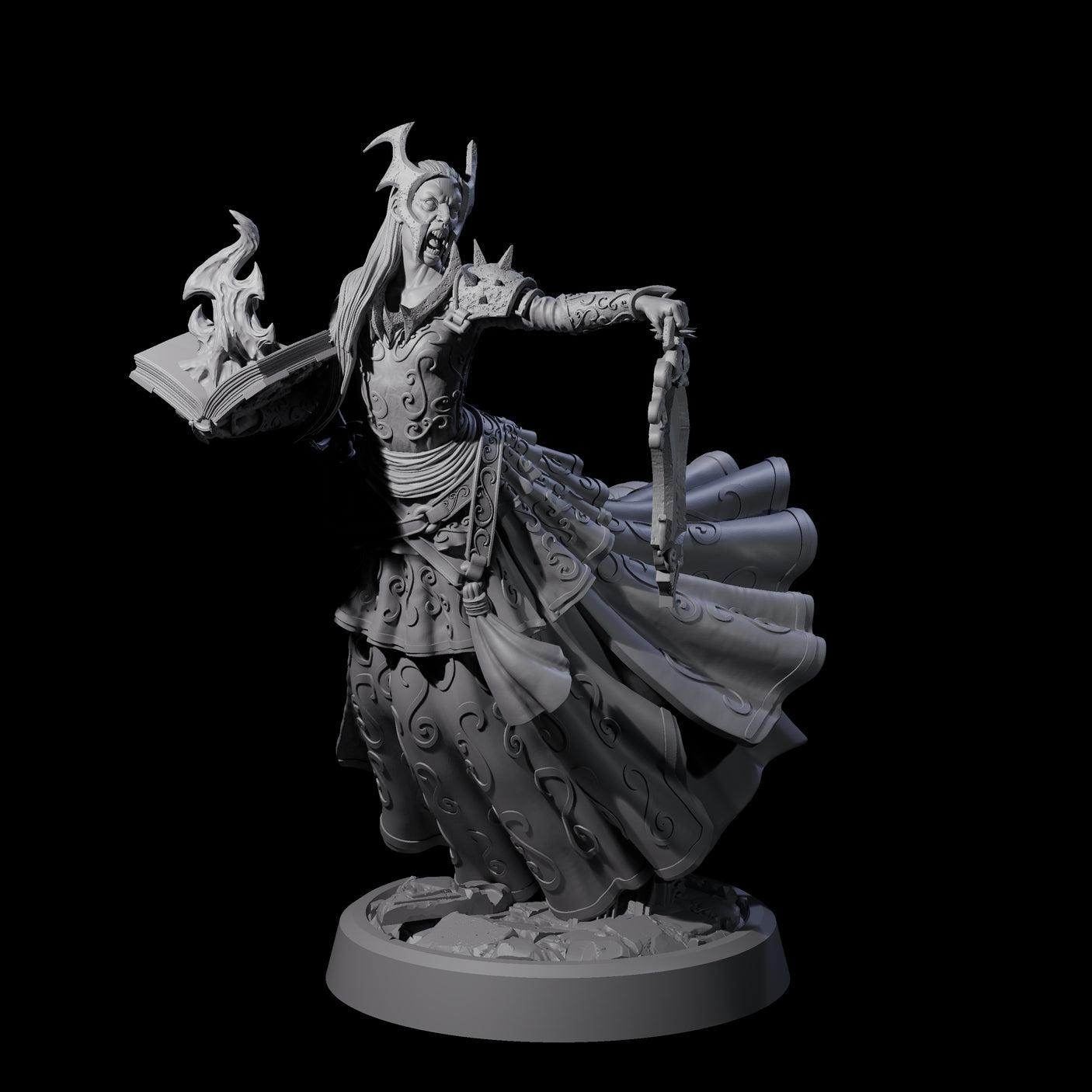 Raging Warblade Succubus D Miniature for Dungeons and Dragons, Pathfinder or other TTRPGs