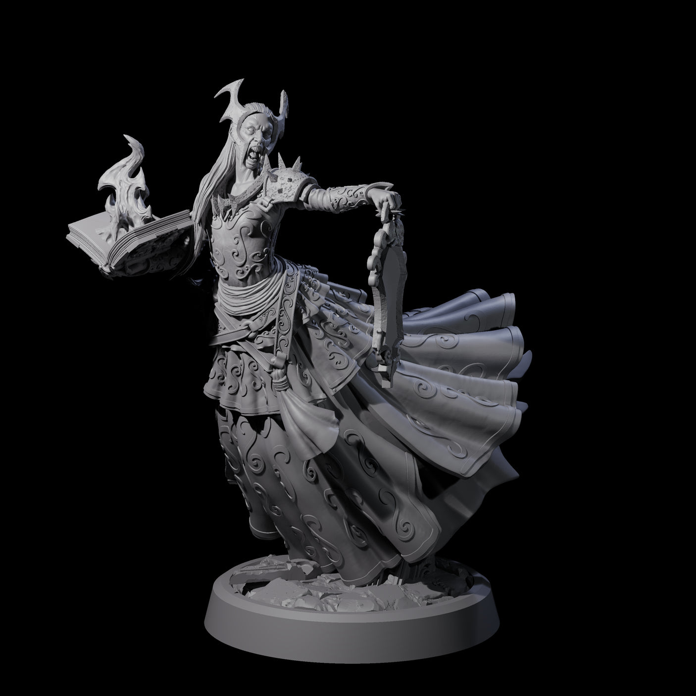 Raging Warblade Succubus D Miniature for Dungeons and Dragons, Pathfinder or other TTRPGs