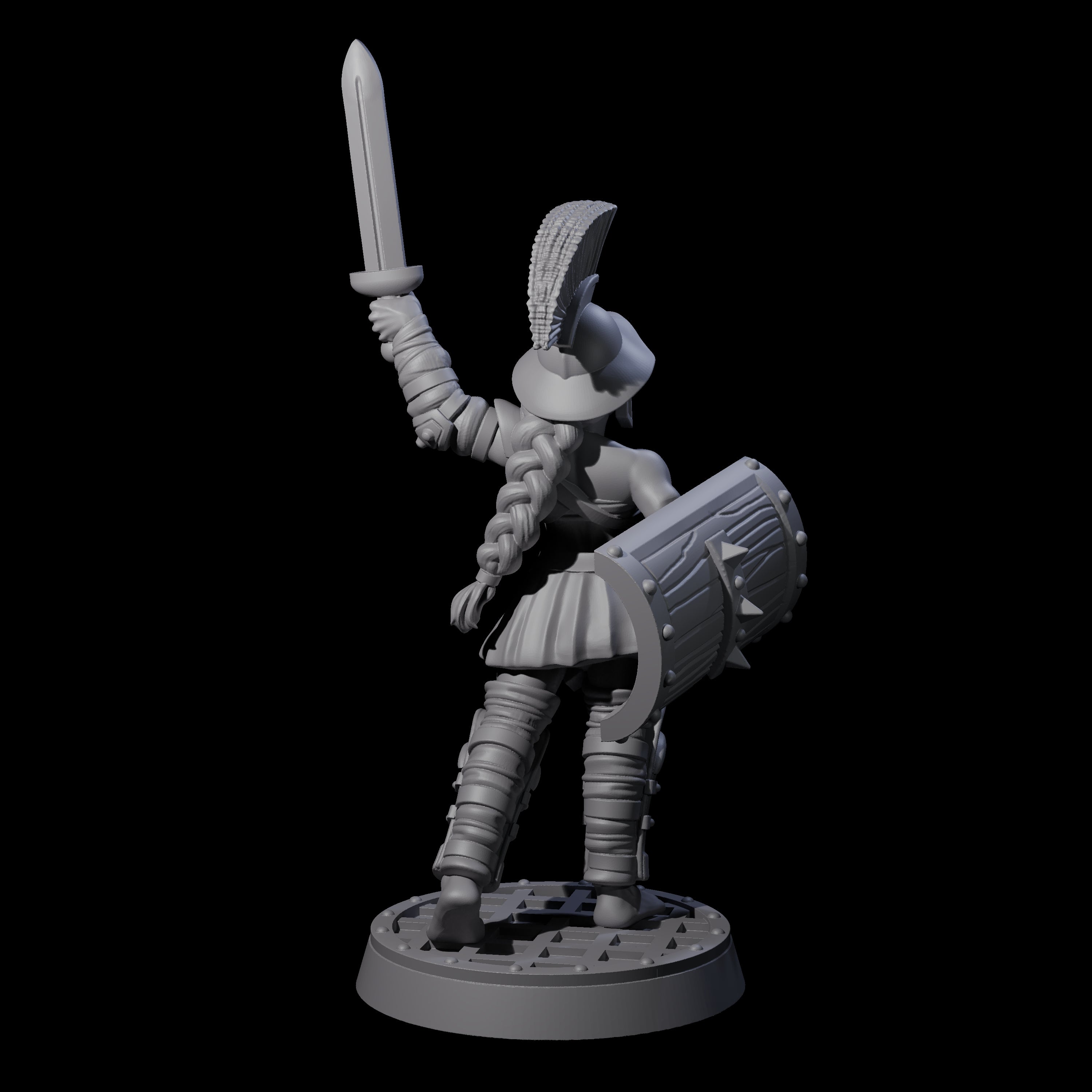 Rallying Gladiator Miniature for Dungeons and Dragons, Pathfinder or other TTRPGs