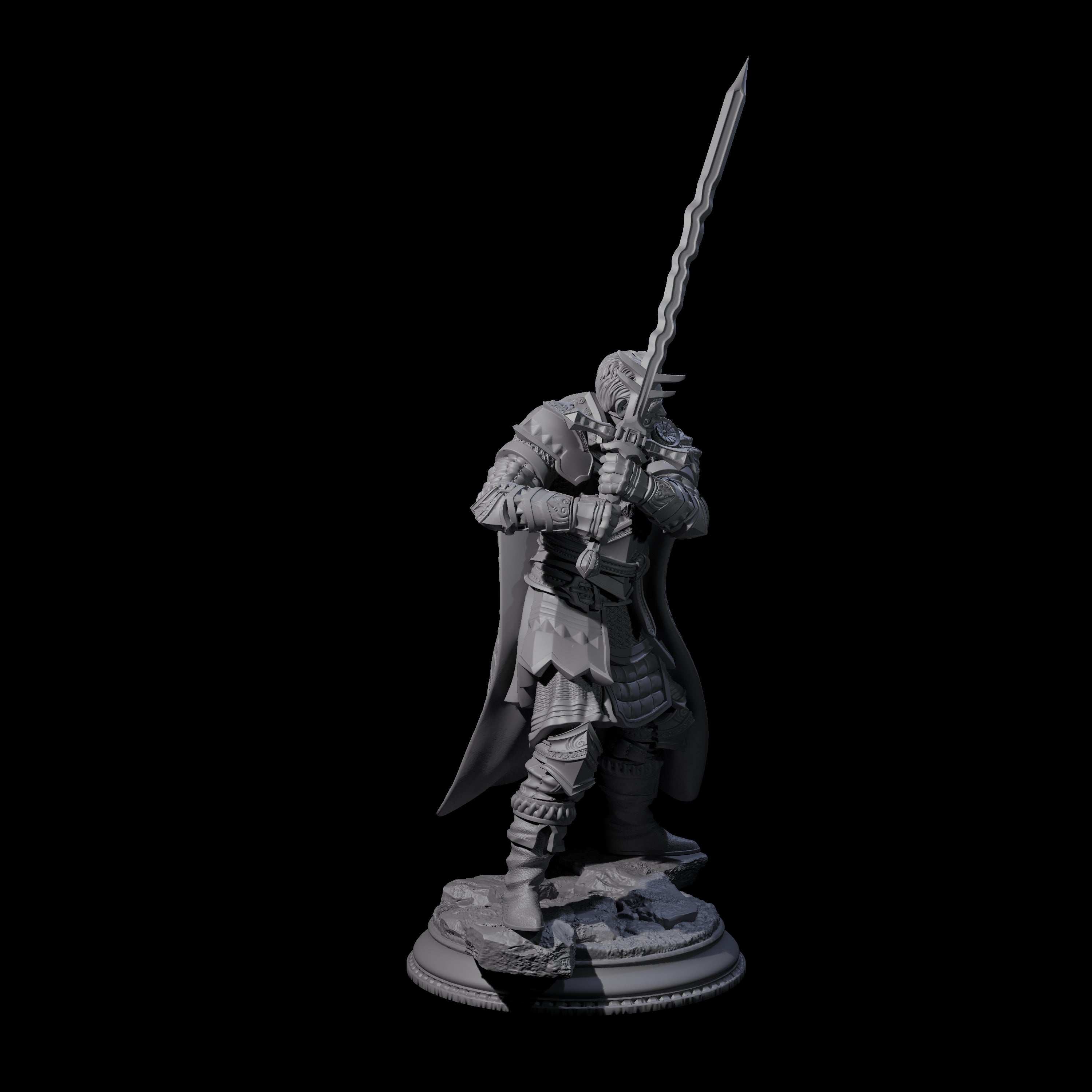 Rallying Military Commander Miniature for Dungeons and Dragons, Pathfinder or other TTRPGs