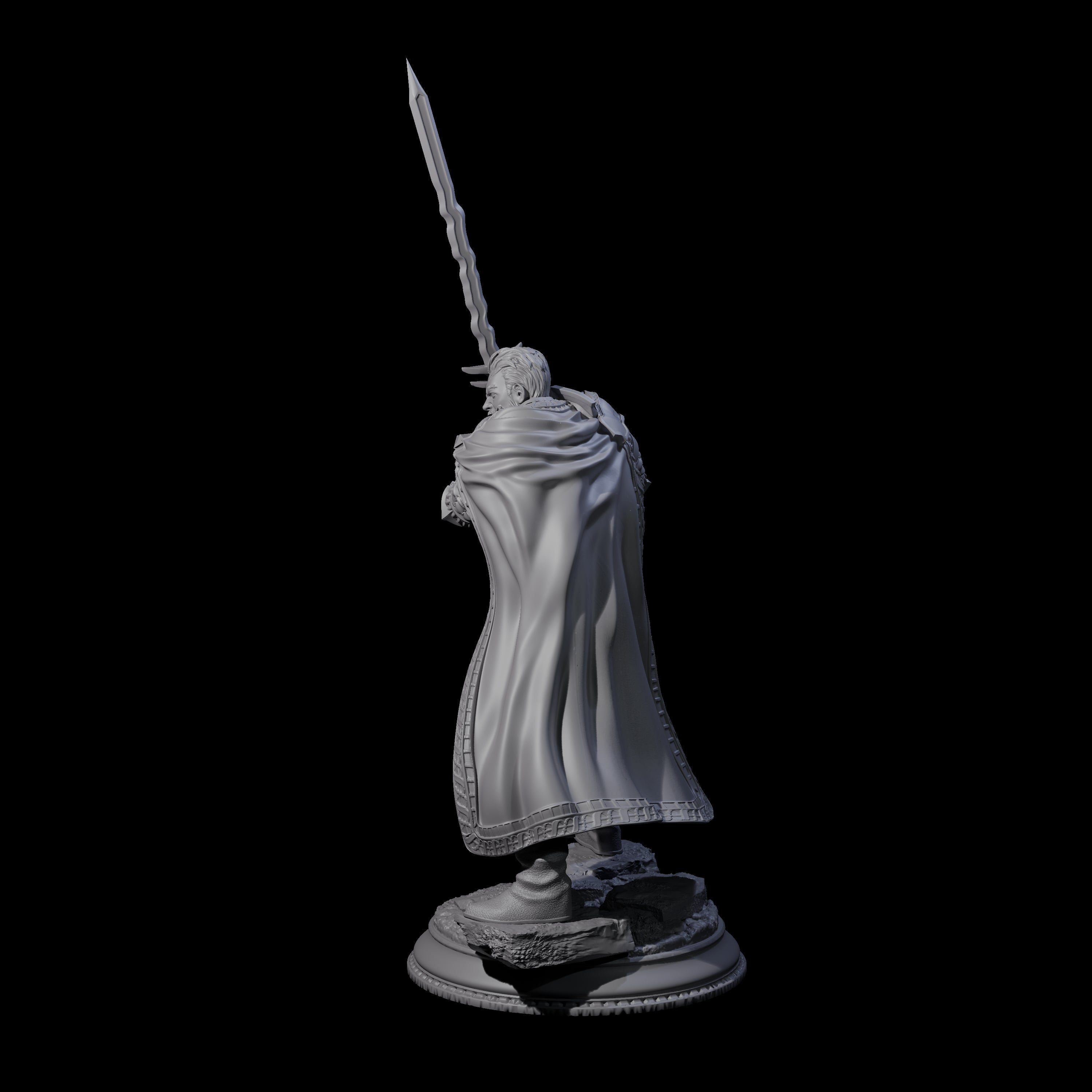 Rallying Military Commander Miniature for Dungeons and Dragons, Pathfinder or other TTRPGs