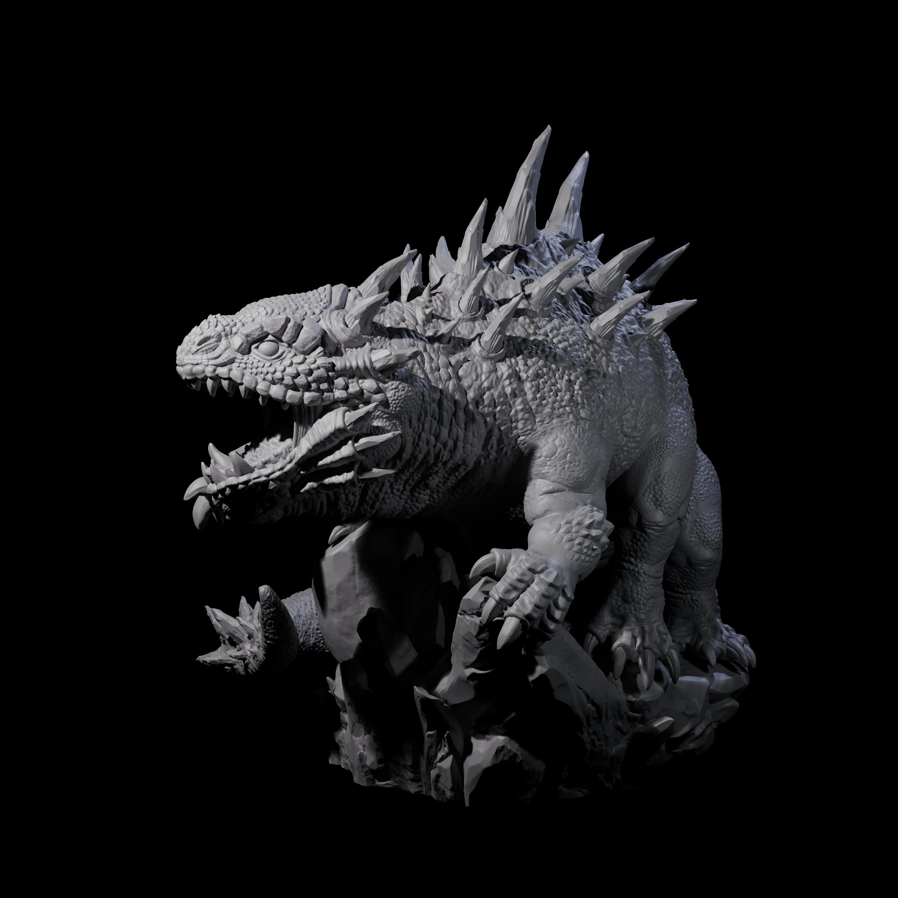 Rampaging Basilisk Miniature for Dungeons and Dragons, Pathfinder or other TTRPGs