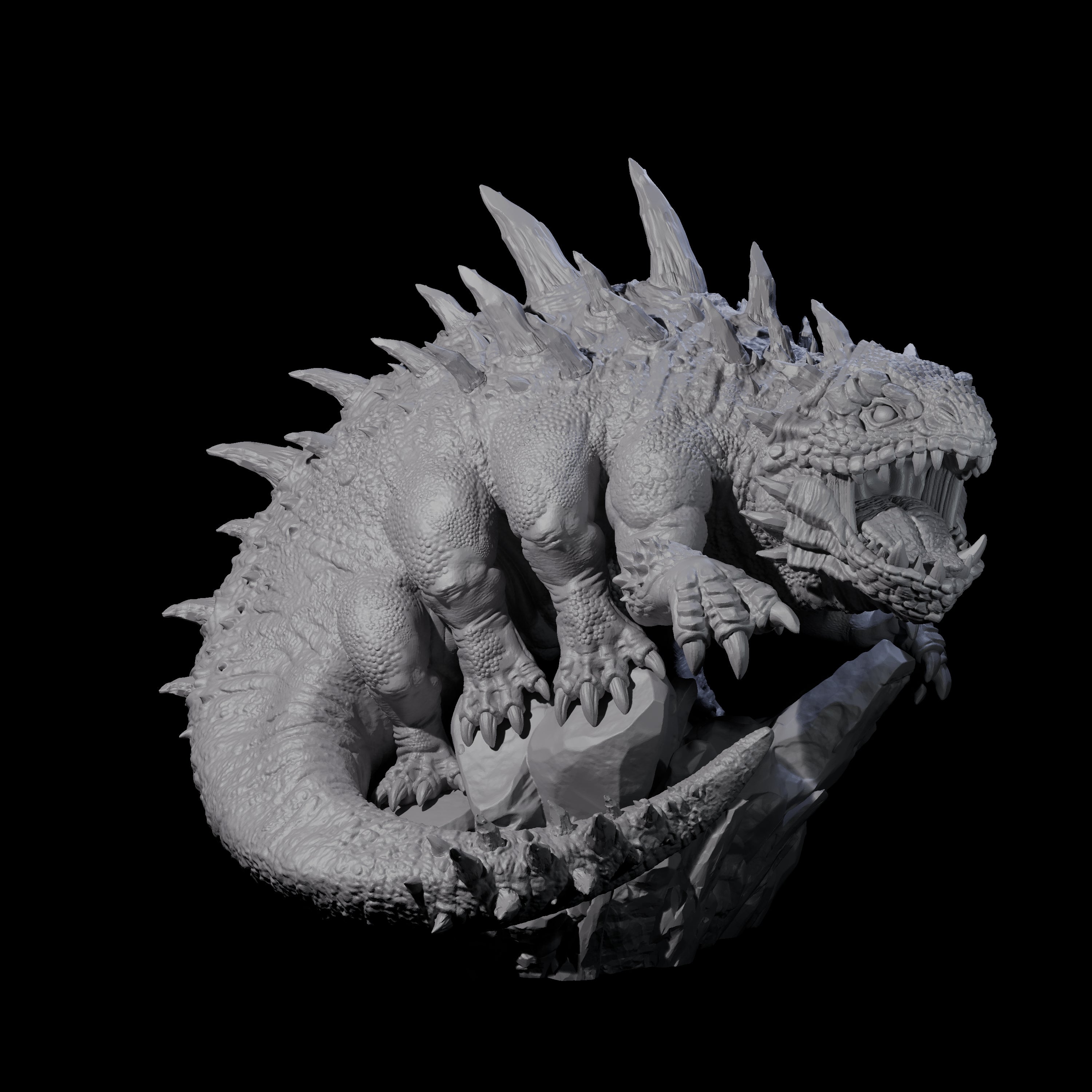 Rampaging Basilisk Miniature for Dungeons and Dragons, Pathfinder or other TTRPGs