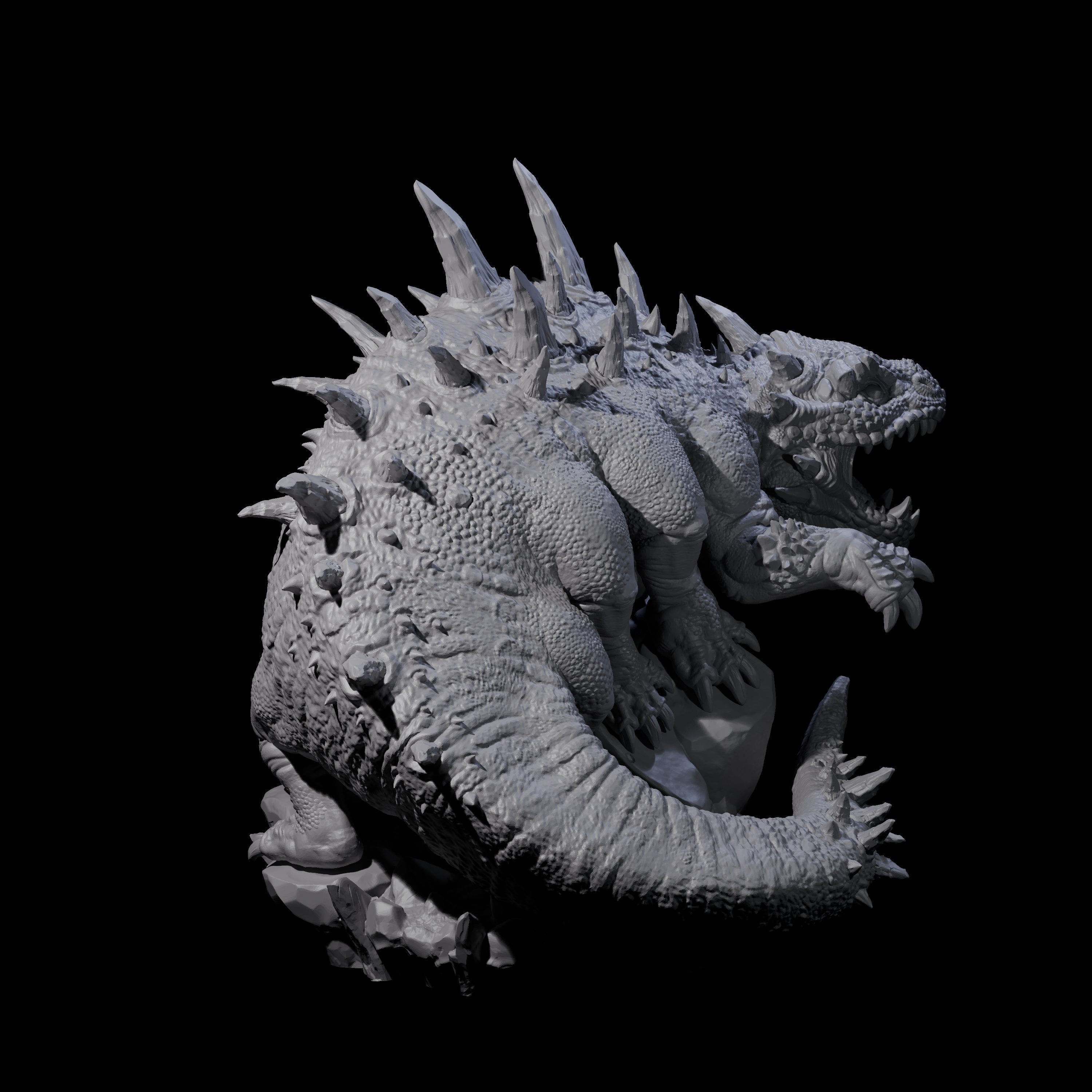Rampaging Basilisk Miniature for Dungeons and Dragons, Pathfinder or other TTRPGs