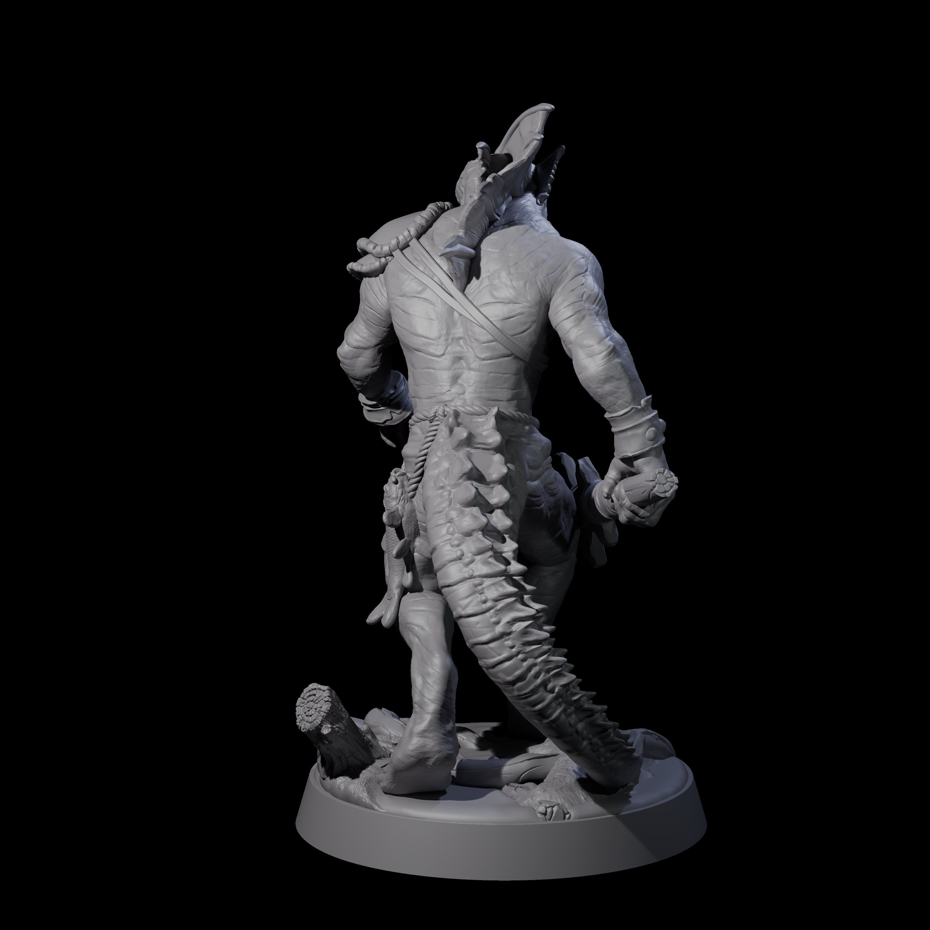 Rampaging Lizardfolk A Miniature for Dungeons and Dragons, Pathfinder or other TTRPGs