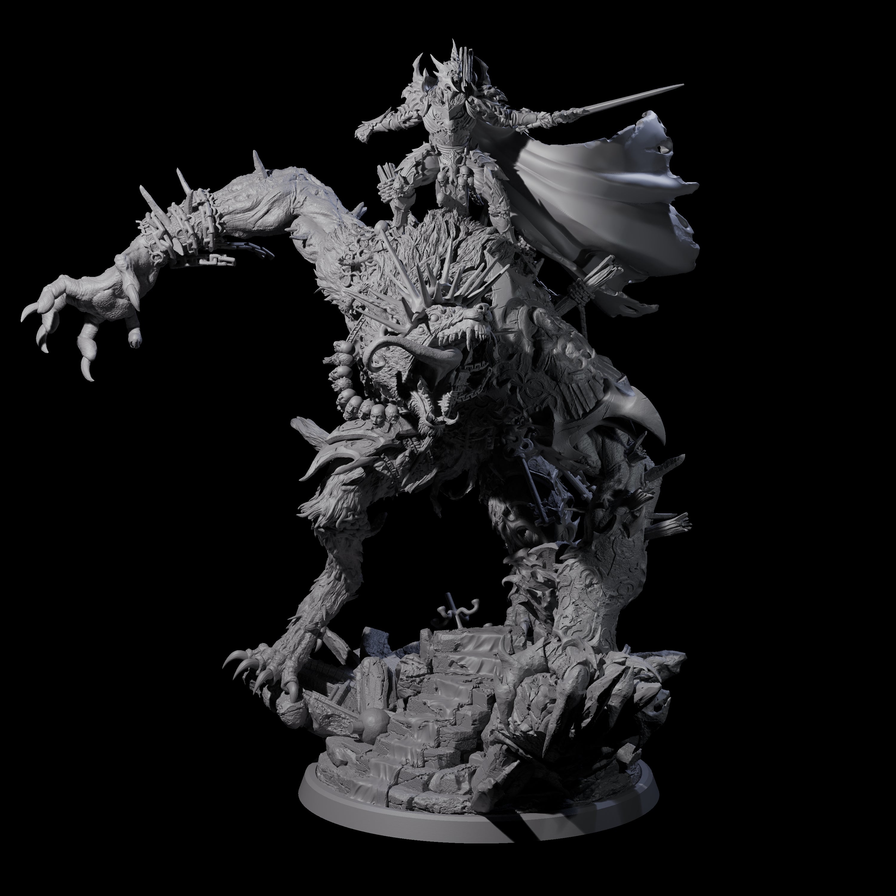 Rampaging Wereboar Dire Lord Miniature for Dungeons and Dragons, Pathfinder or other TTRPGs
