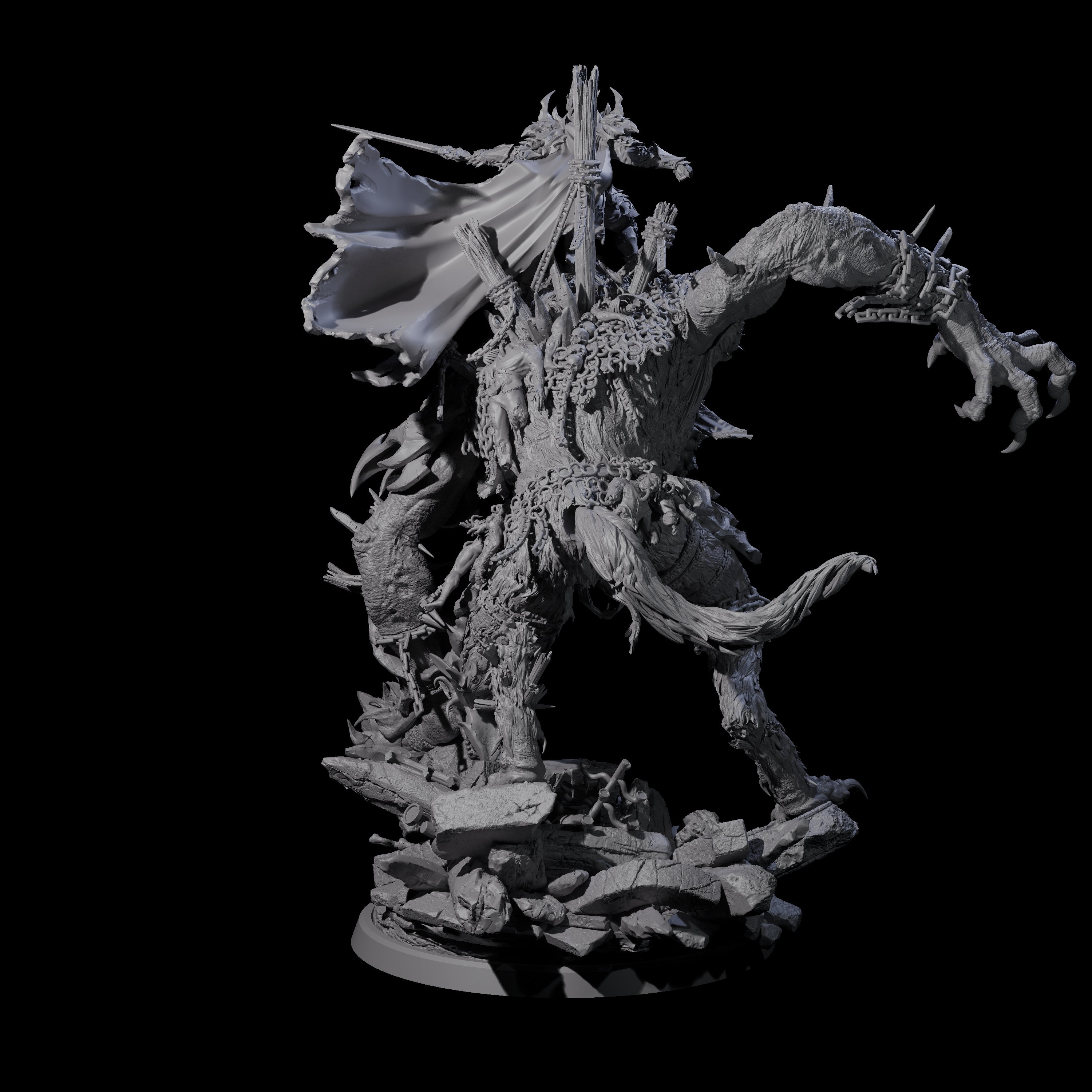 Rampaging Wereboar Dire Lord Miniature for Dungeons and Dragons, Pathfinder or other TTRPGs