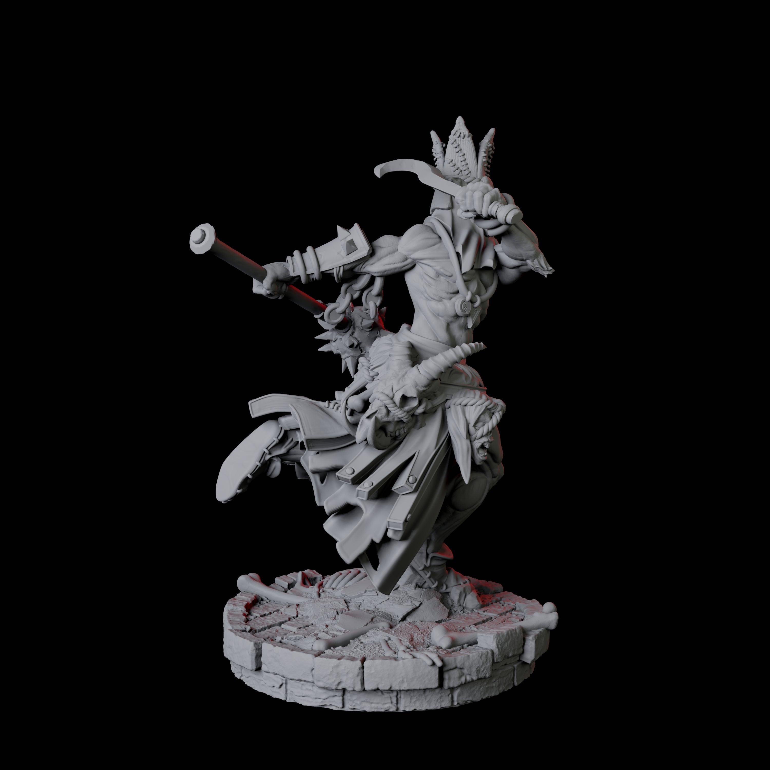 Rat Worshipping Zealot A Miniature for Dungeons and Dragons, Pathfinder or other TTRPGs