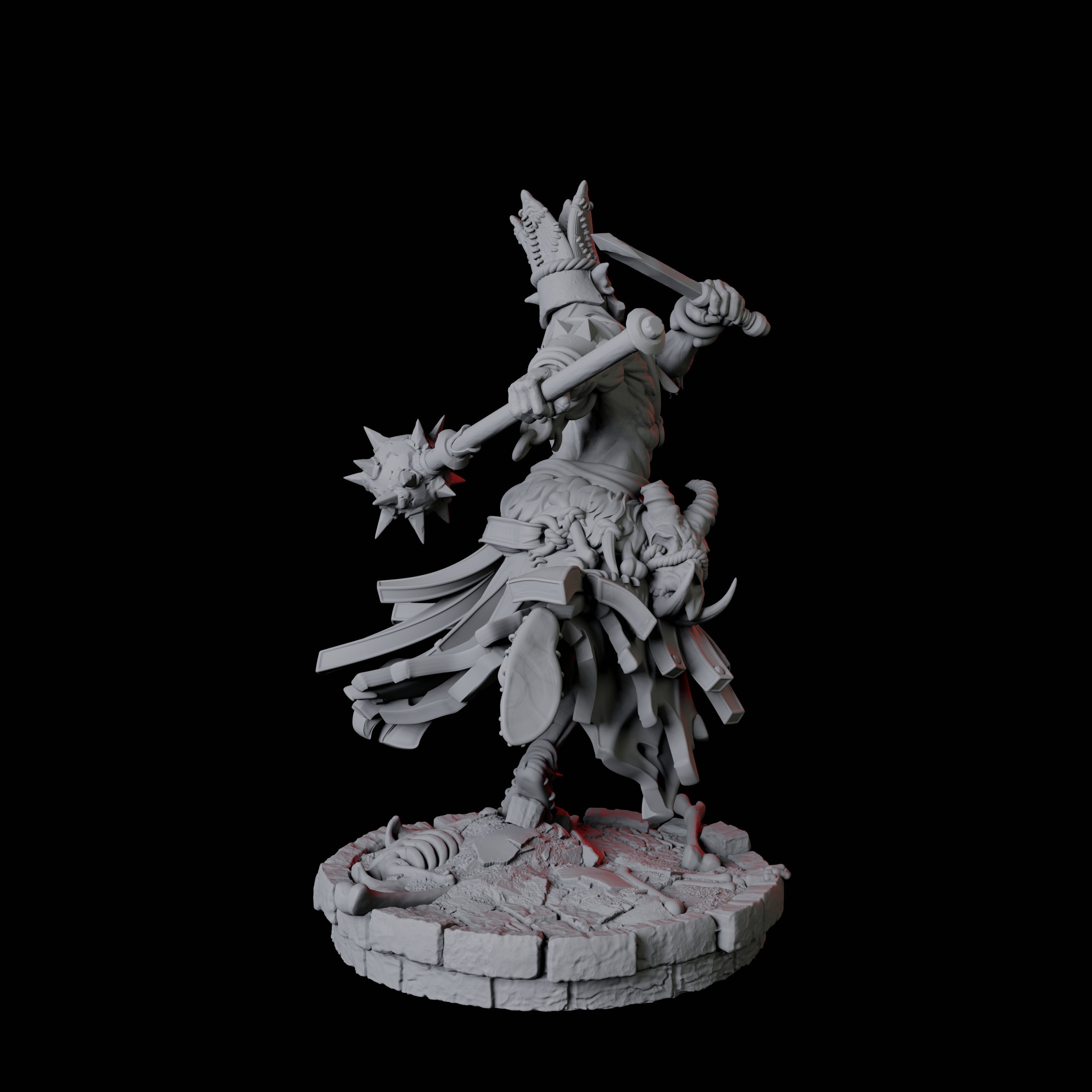 Rat Worshipping Zealot A Miniature for Dungeons and Dragons, Pathfinder or other TTRPGs