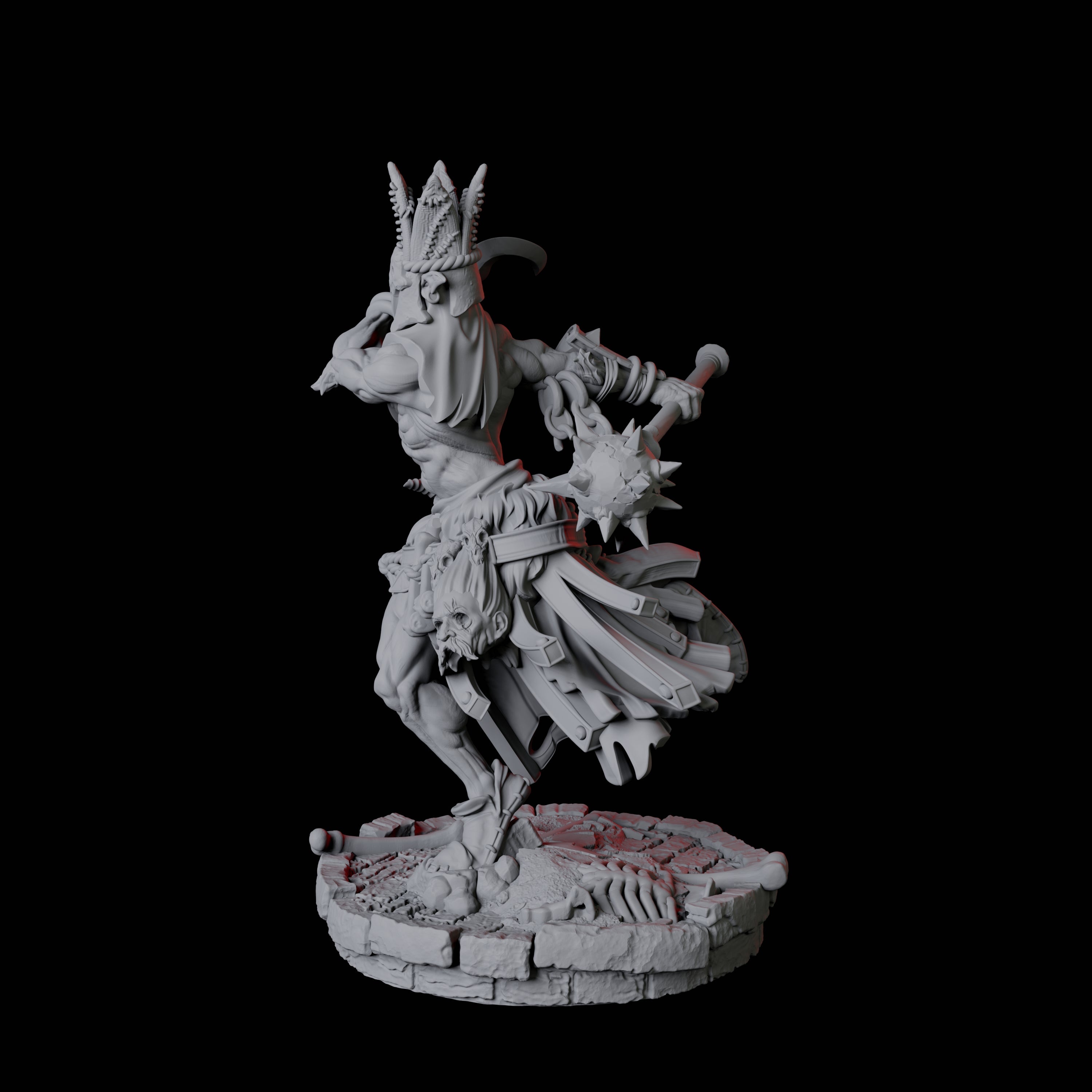 Rat Worshipping Zealot A Miniature for Dungeons and Dragons, Pathfinder or other TTRPGs