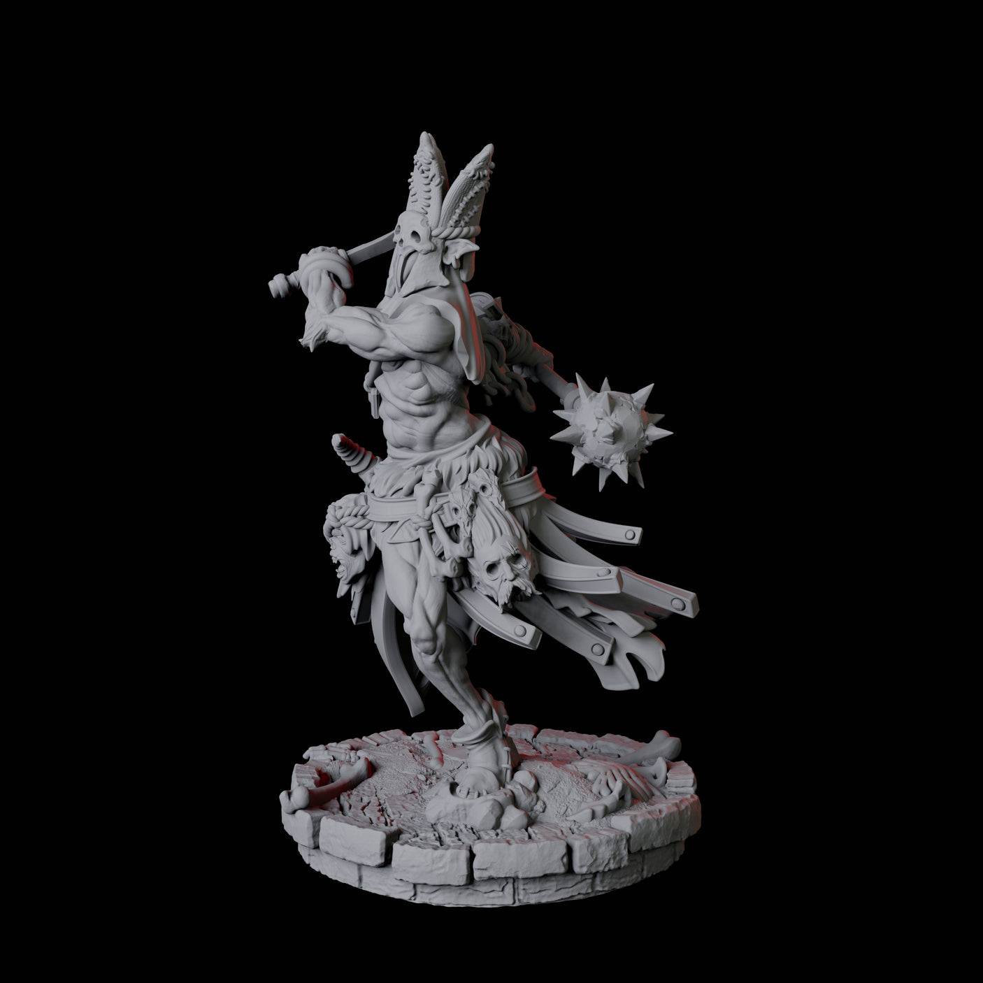 Rat Worshipping Zealot A Miniature for Dungeons and Dragons, Pathfinder or other TTRPGs