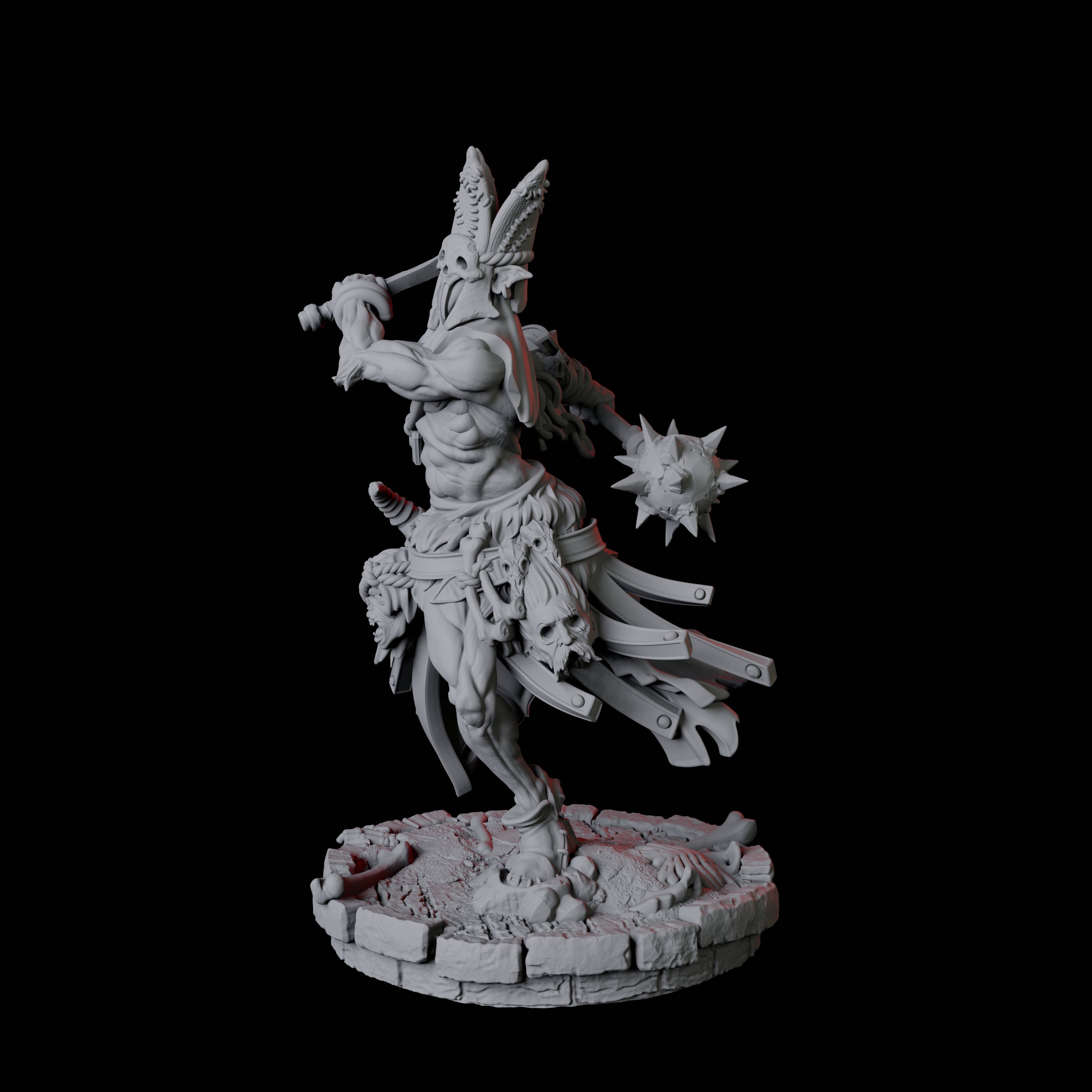 Rat Worshipping Zealot A Miniature for Dungeons and Dragons, Pathfinder or other TTRPGs