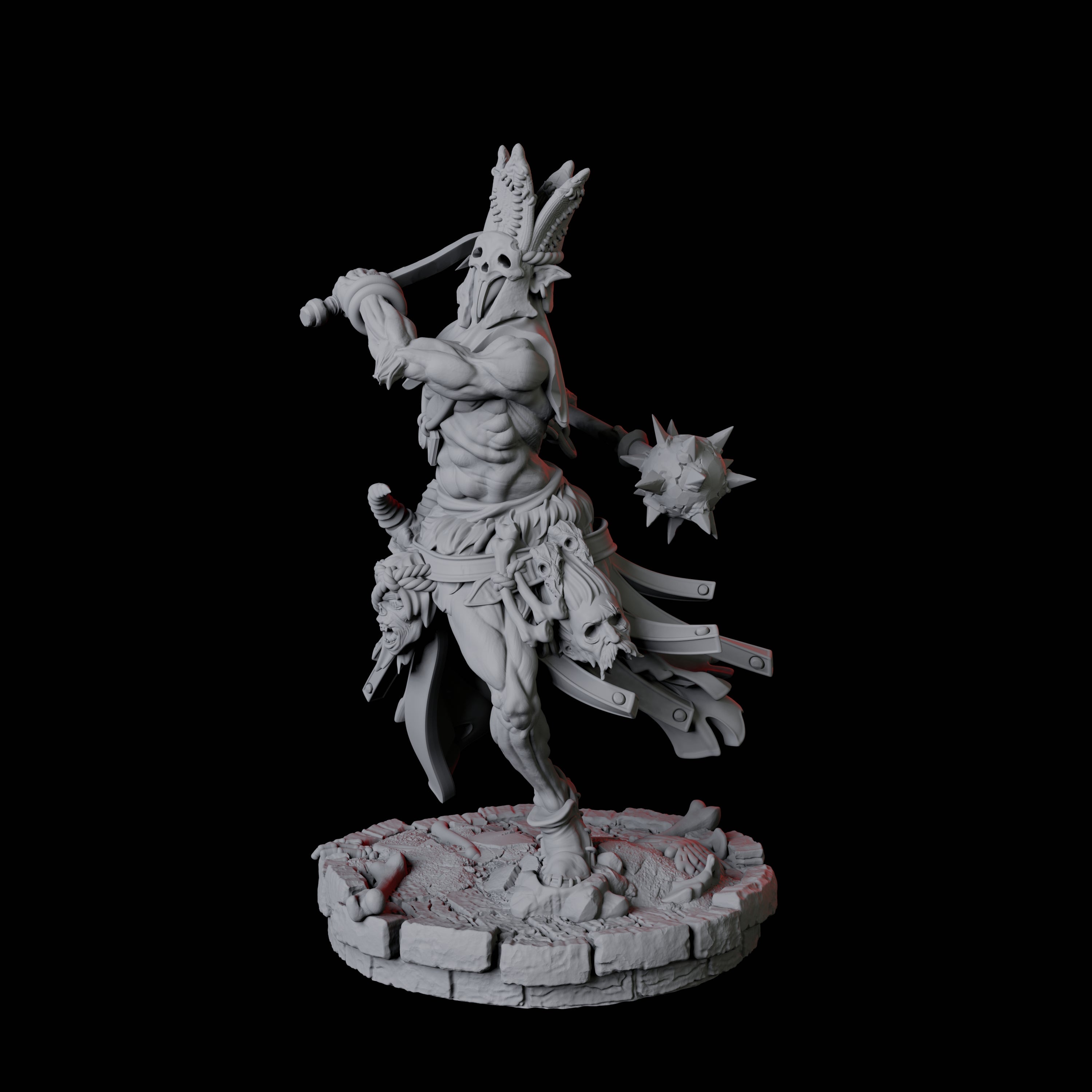 Rat Worshipping Zealot A Miniature for Dungeons and Dragons, Pathfinder or other TTRPGs