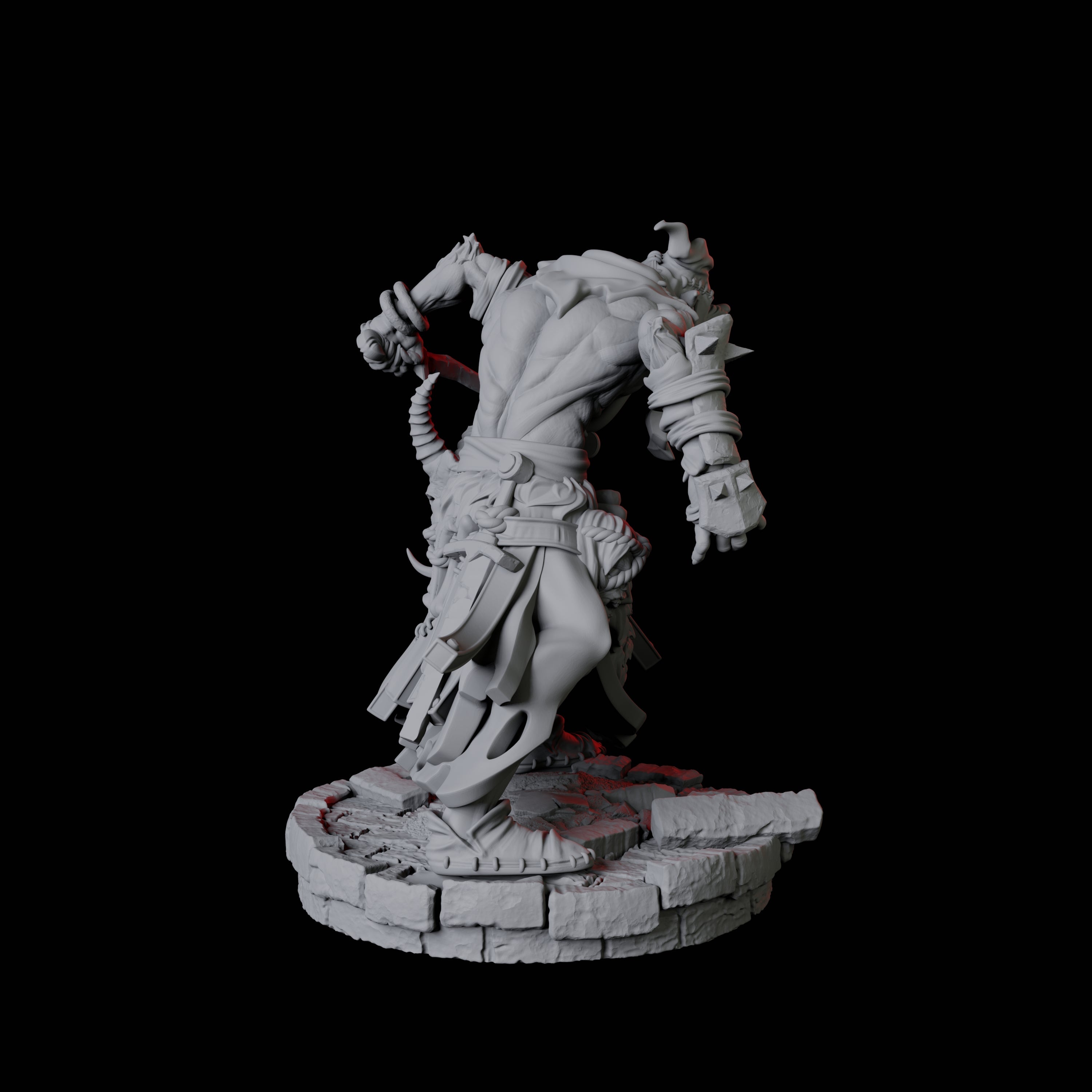Rat Worshipping Zealot B Miniature for Dungeons and Dragons, Pathfinder or other TTRPGs