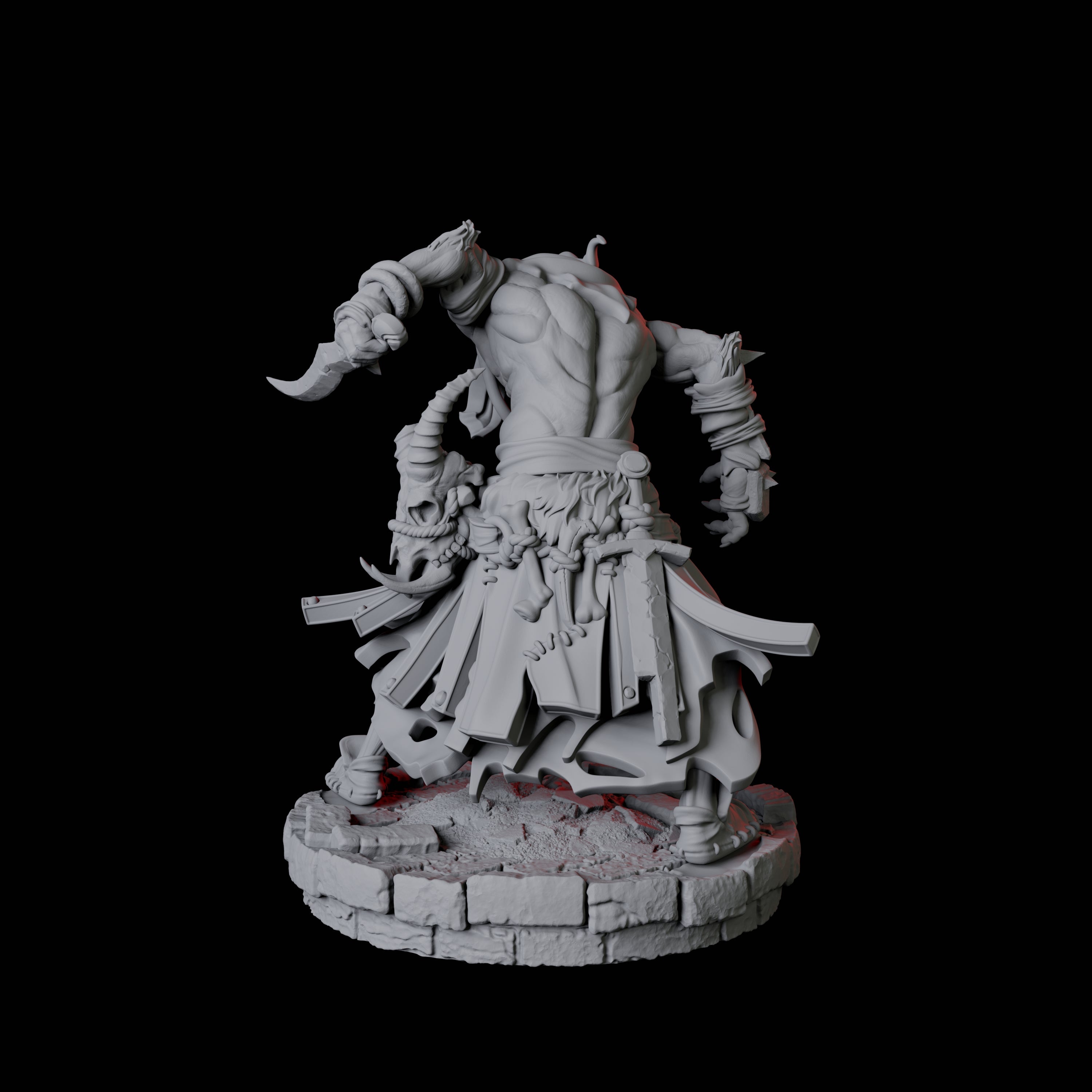 Rat Worshipping Zealot B Miniature for Dungeons and Dragons, Pathfinder or other TTRPGs
