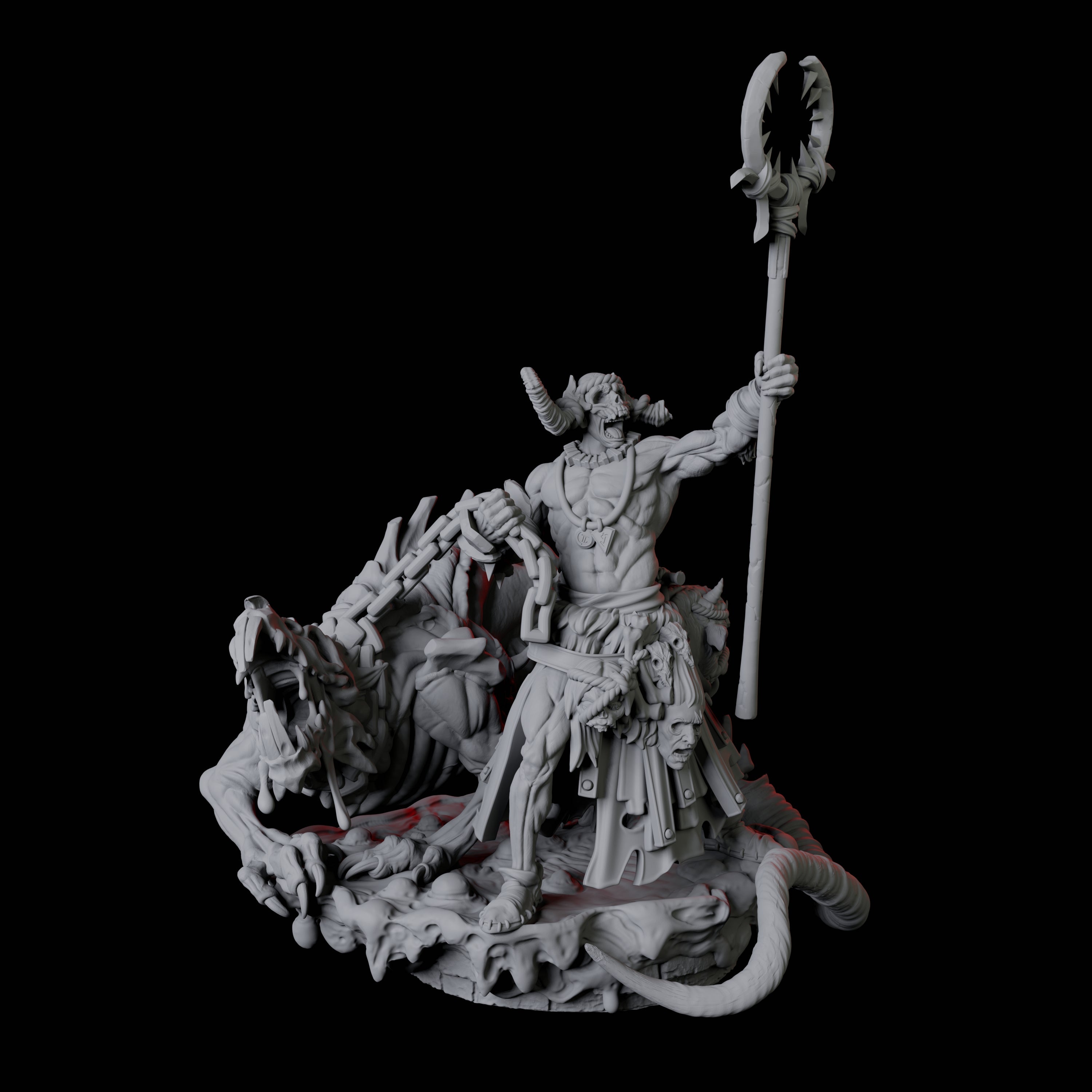 Rat Worshipping Zealot C Miniature for Dungeons and Dragons, Pathfinder or other TTRPGs