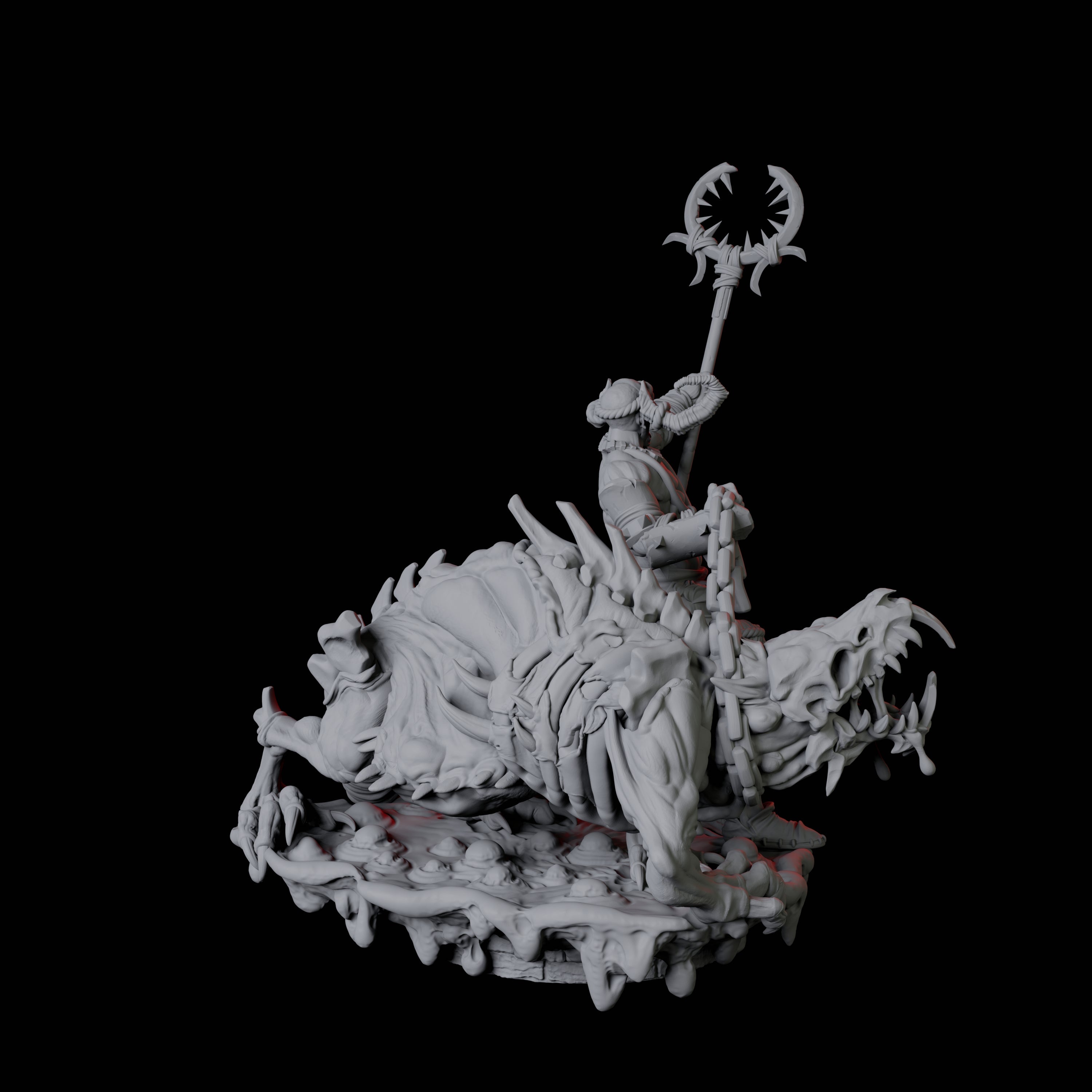 Rat Worshipping Zealot C Miniature for Dungeons and Dragons, Pathfinder or other TTRPGs