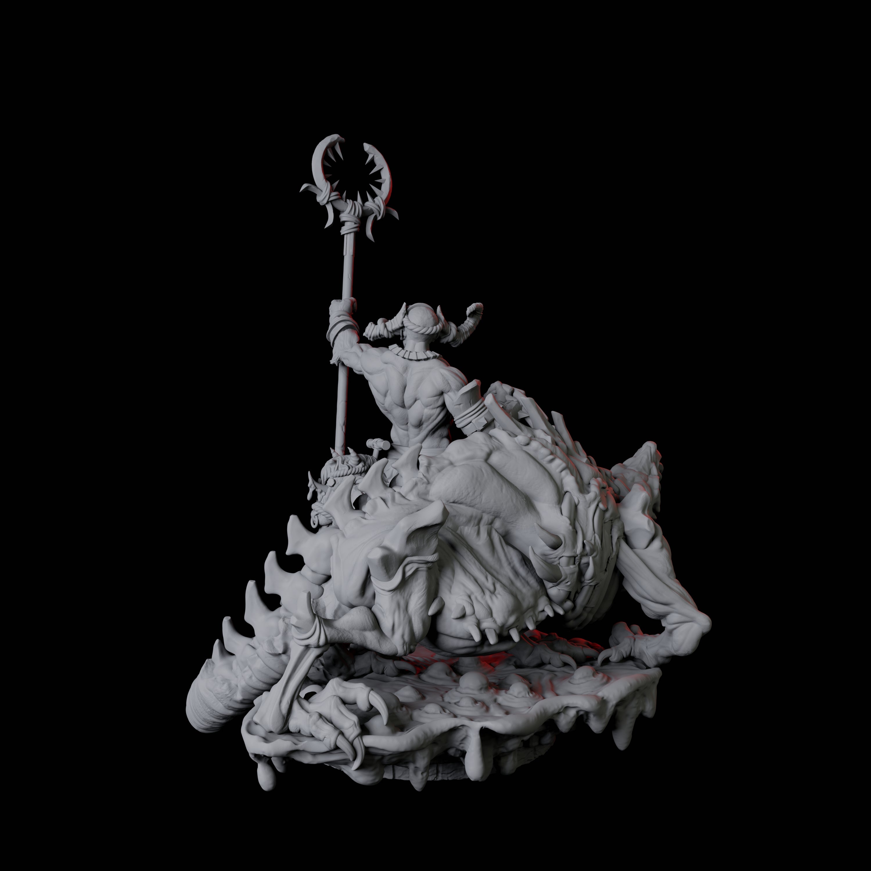 Rat Worshipping Zealot C Miniature for Dungeons and Dragons, Pathfinder or other TTRPGs