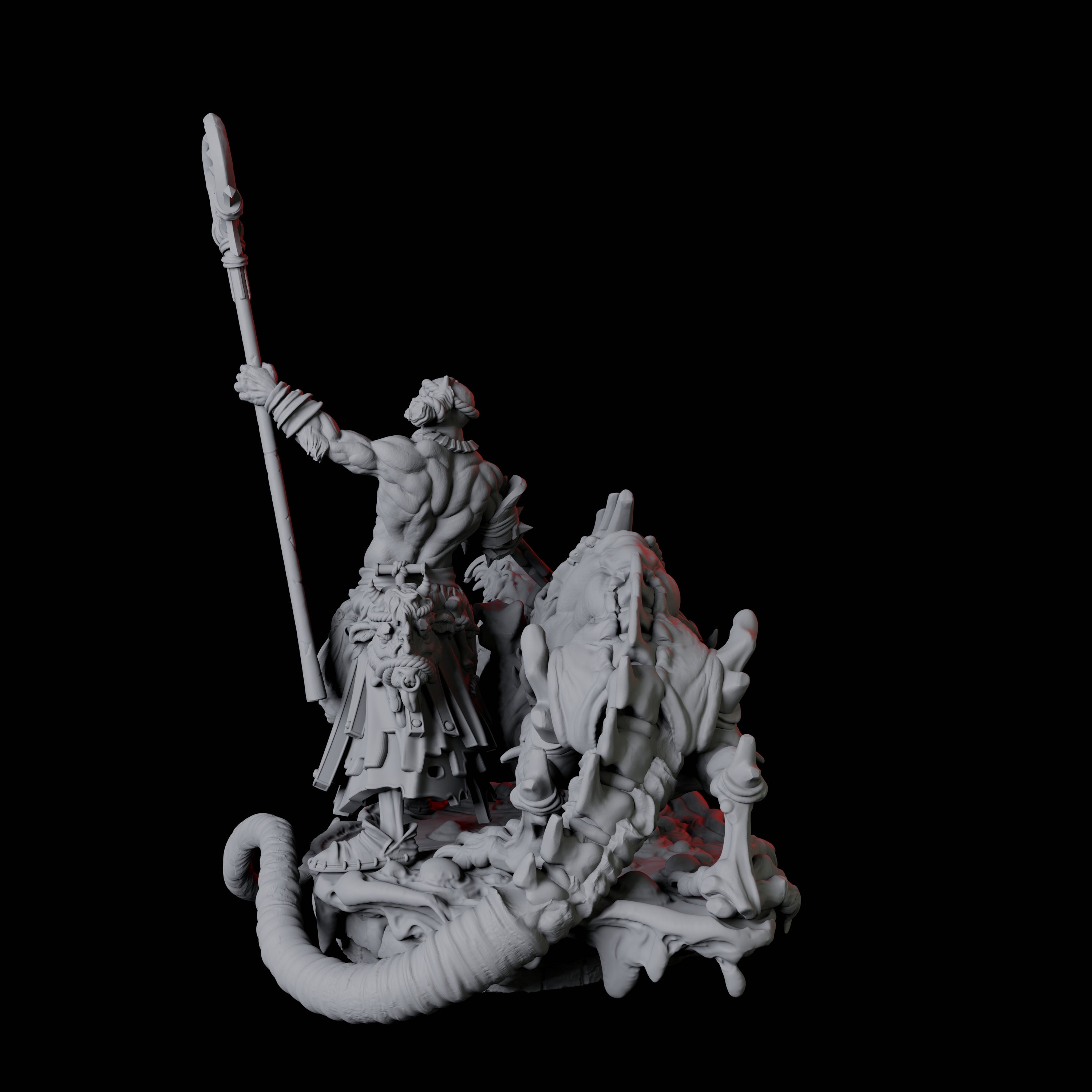 Rat Worshipping Zealot C Miniature for Dungeons and Dragons, Pathfinder or other TTRPGs