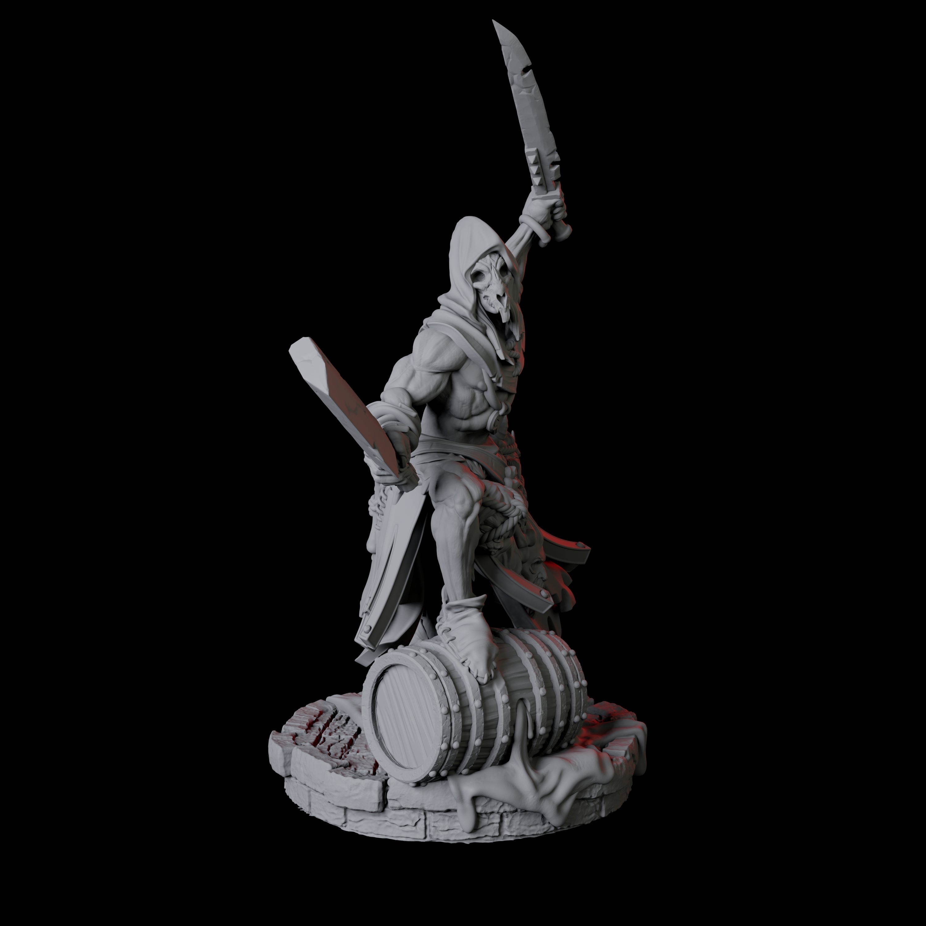 Rat Worshipping Zealot D Miniature for Dungeons and Dragons, Pathfinder or other TTRPGs