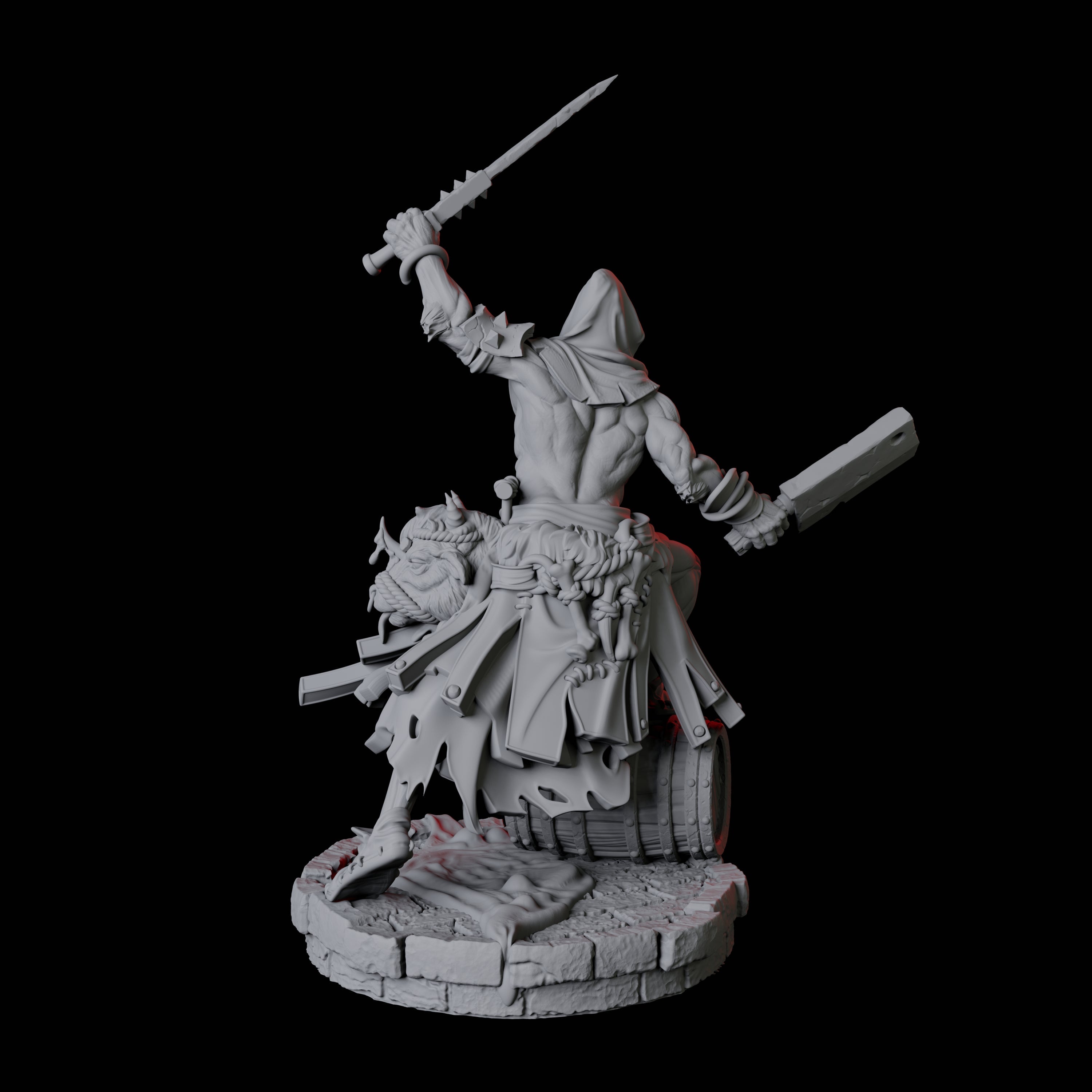 Rat Worshipping Zealot D Miniature for Dungeons and Dragons, Pathfinder or other TTRPGs