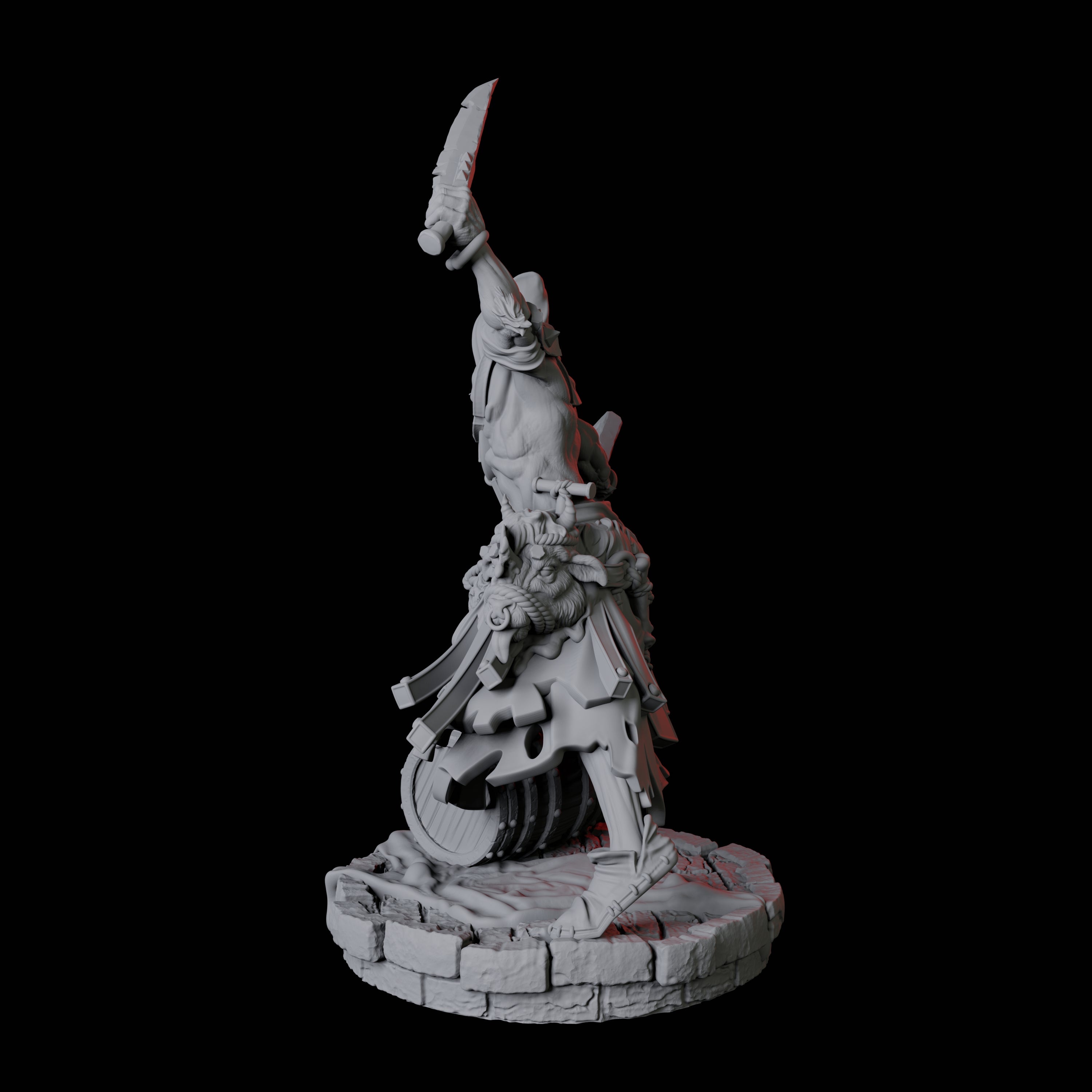 Rat Worshipping Zealot D Miniature for Dungeons and Dragons, Pathfinder or other TTRPGs