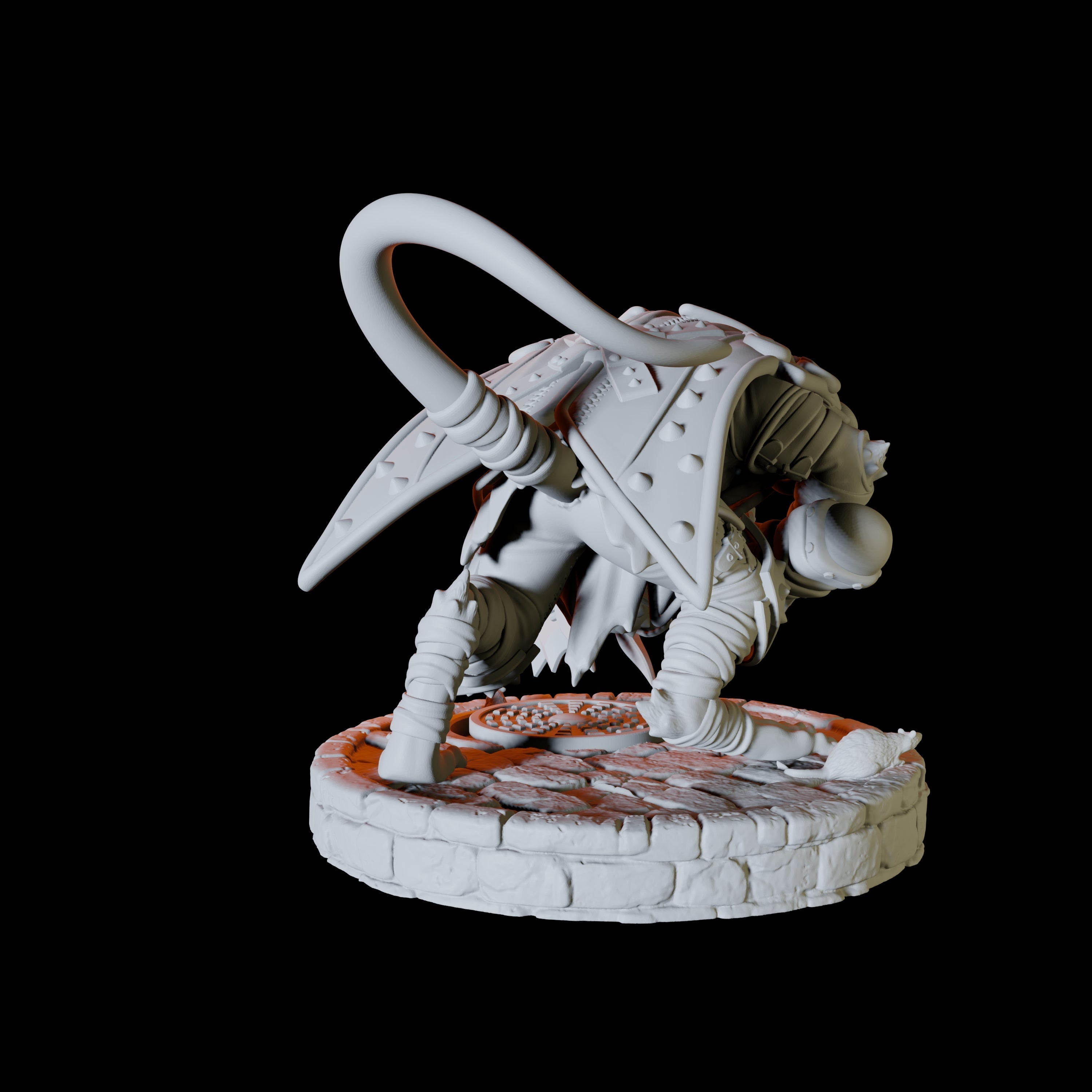 Ratfolk Assassin A Miniature for Dungeons and Dragons, Pathfinder or other TTRPGs