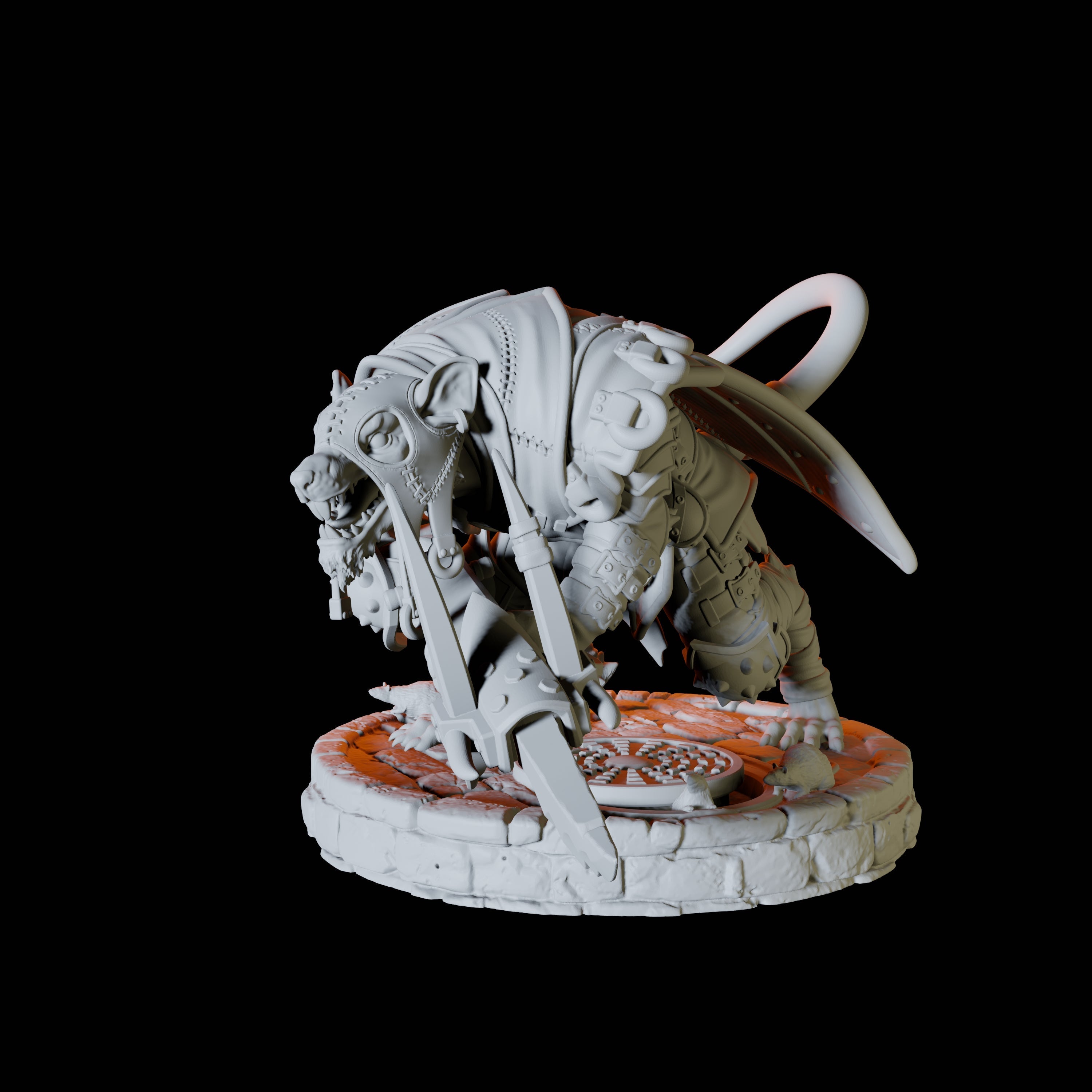 Ratfolk Assassin A Miniature for Dungeons and Dragons, Pathfinder or other TTRPGs