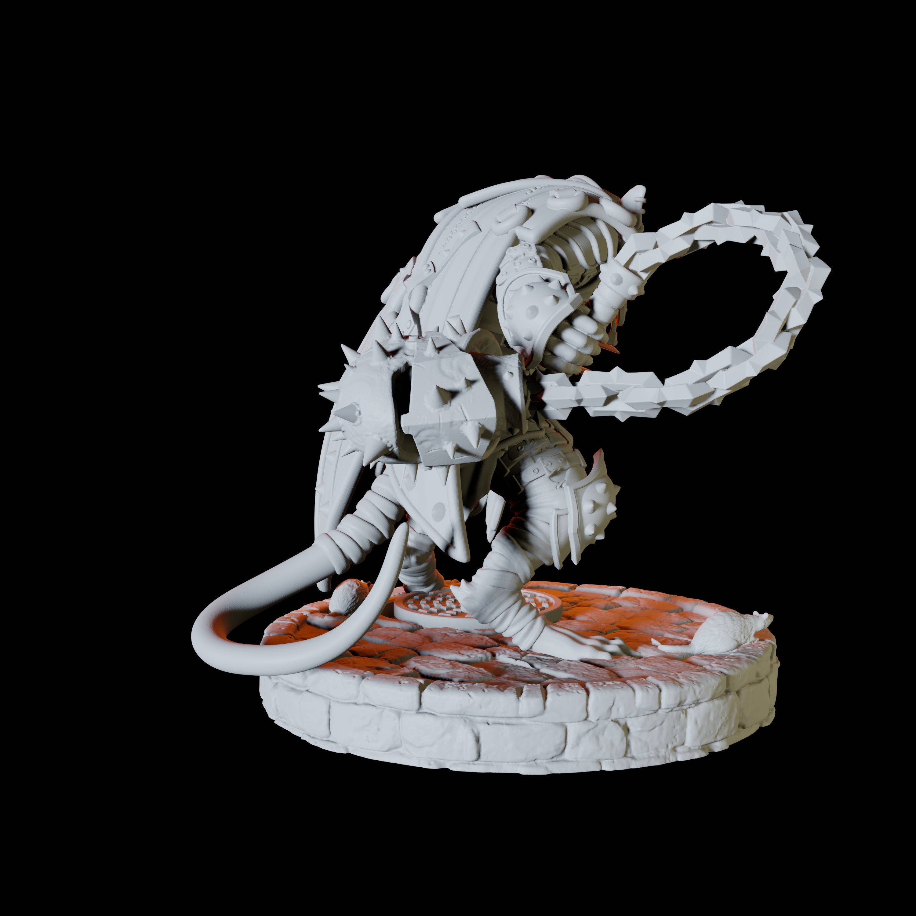 Ratfolk Assassin B Miniature for Dungeons and Dragons, Pathfinder or other TTRPGs