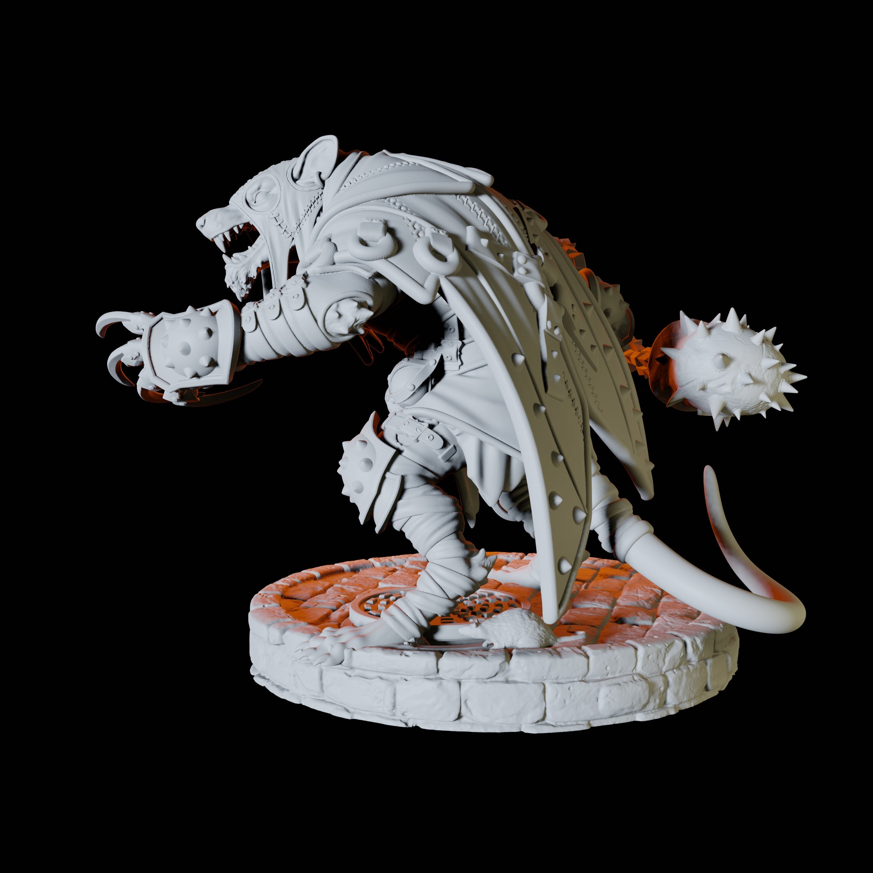 Ratfolk Assassin B Miniature for Dungeons and Dragons, Pathfinder or other TTRPGs