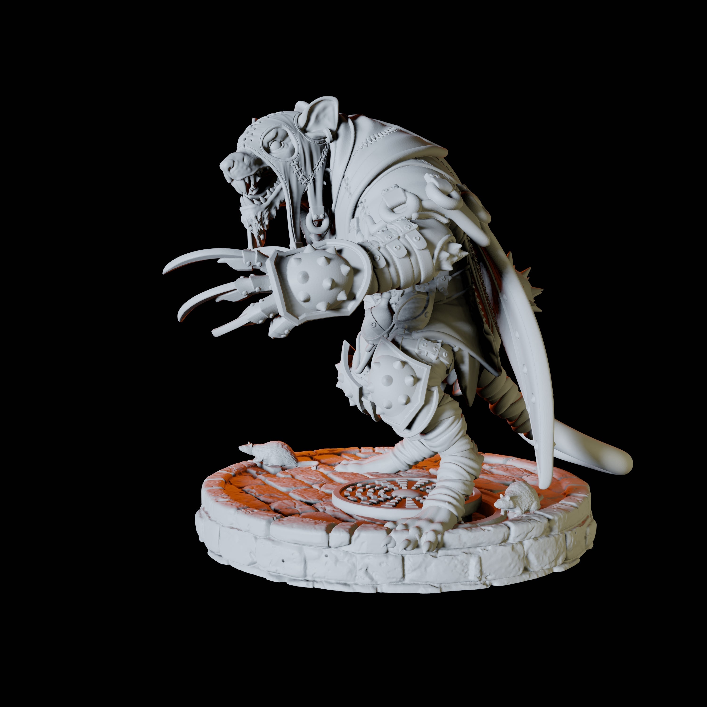 Ratfolk Assassin B Miniature for Dungeons and Dragons, Pathfinder or other TTRPGs