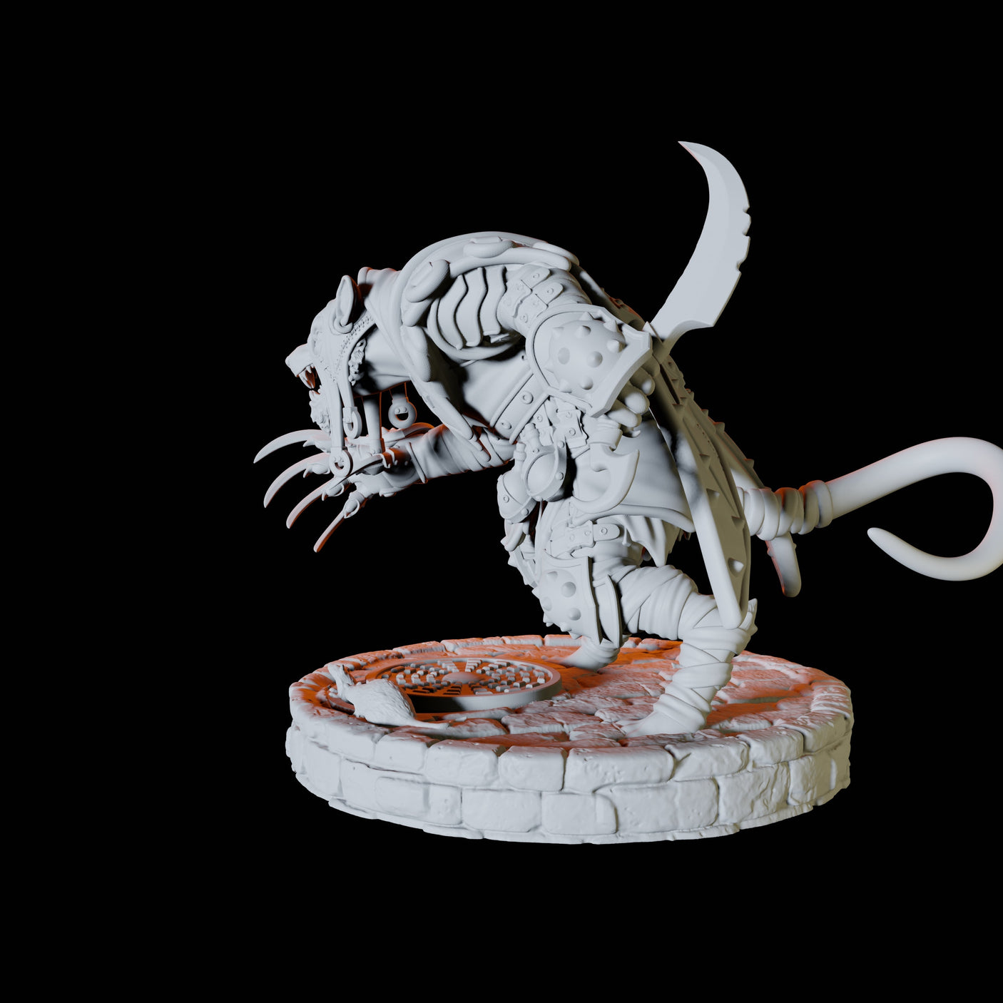 Ratfolk Assassin D Miniature for Dungeons and Dragons, Pathfinder or other TTRPGs