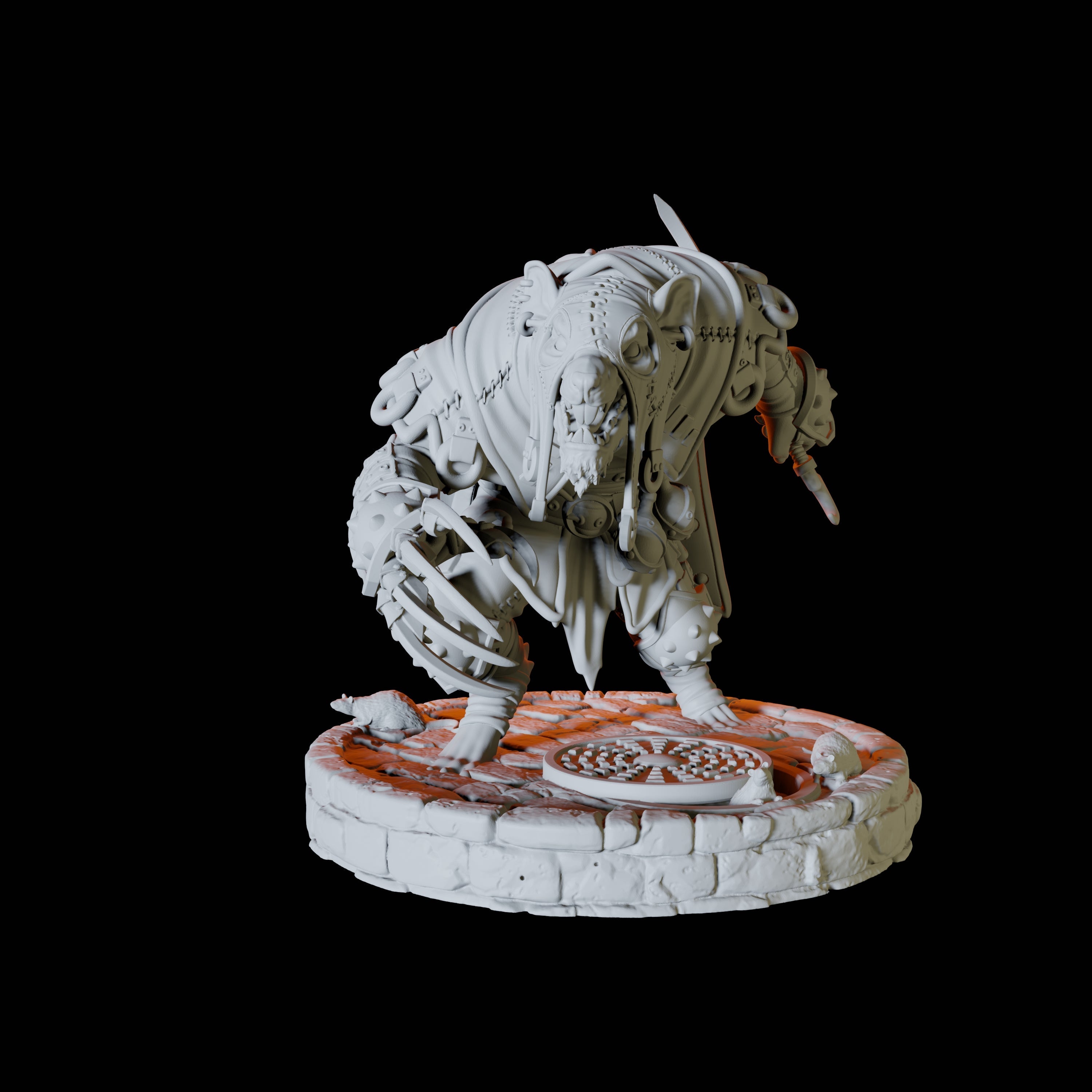 Ratfolk Assassin D Miniature for Dungeons and Dragons, Pathfinder or other TTRPGs