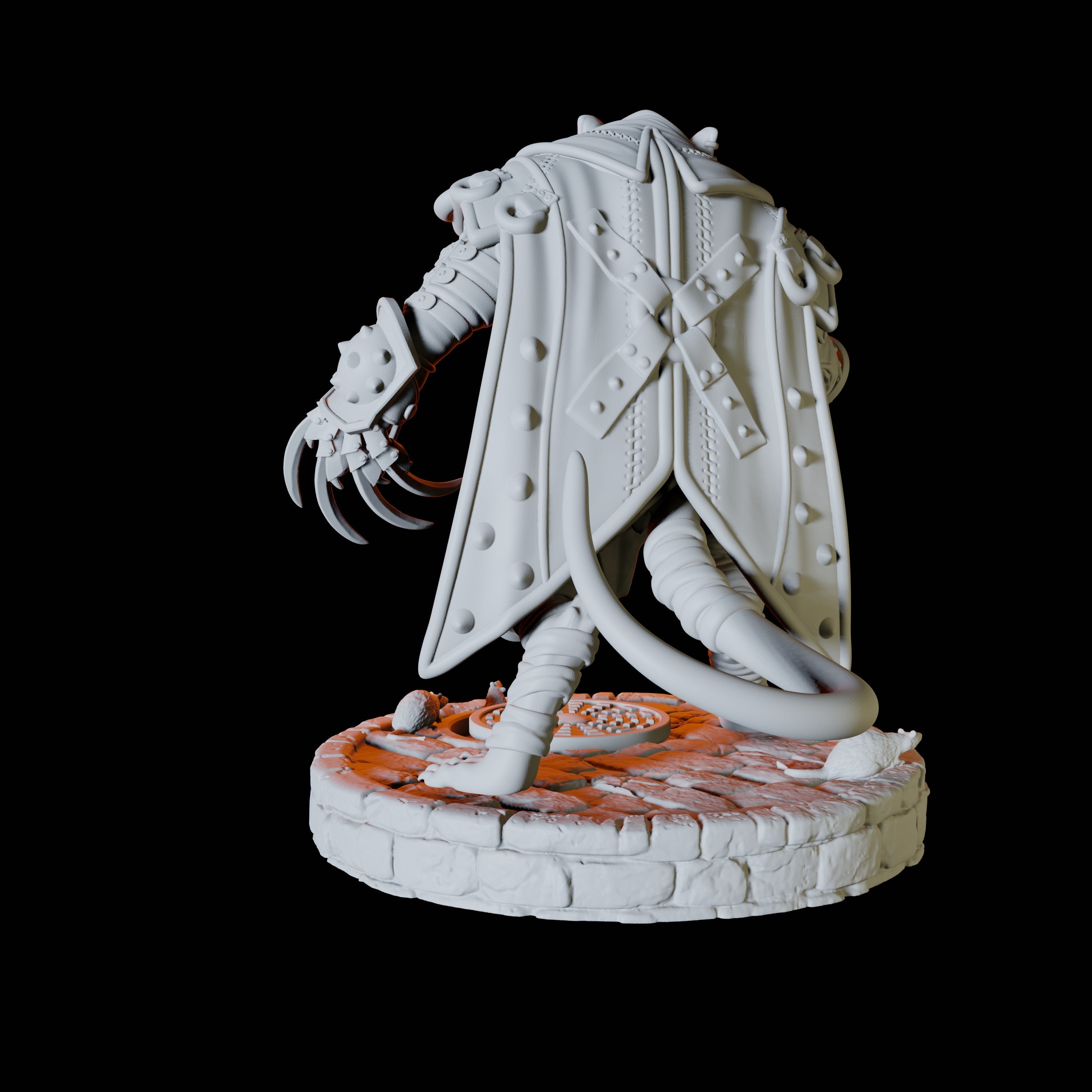 Ratfolk Assassin E Miniature for Dungeons and Dragons, Pathfinder or other TTRPGs
