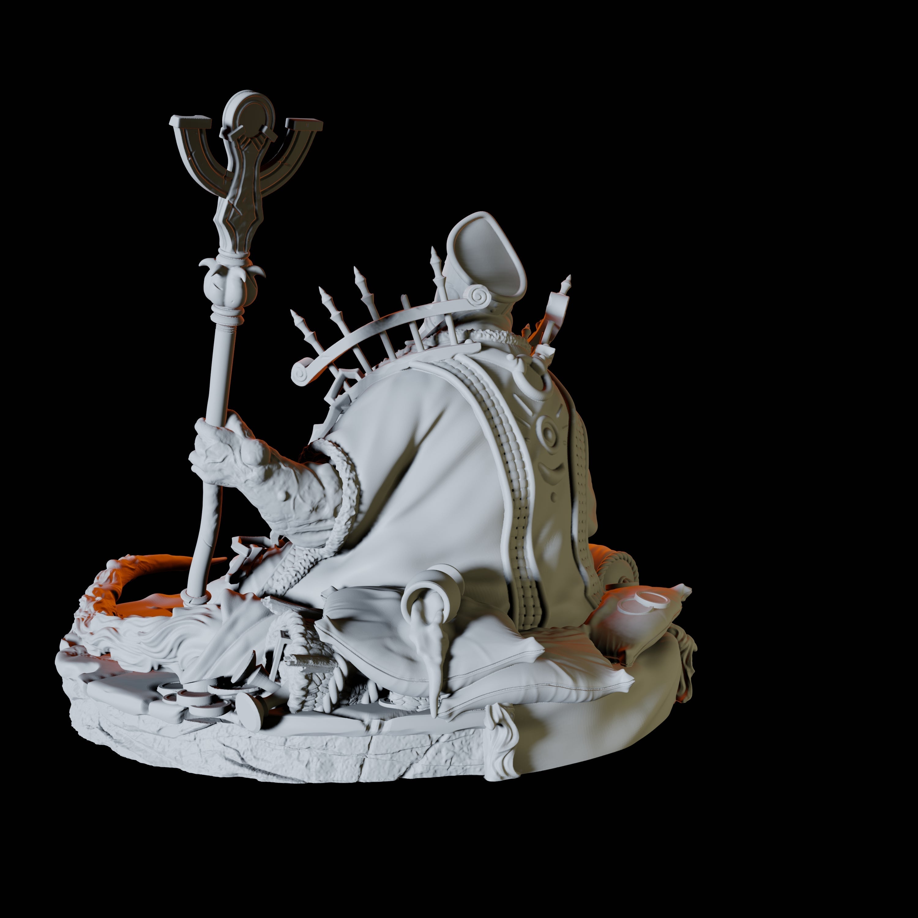 Ratfolk Bishop Miniature for Dungeons and Dragons, Pathfinder or other TTRPGs