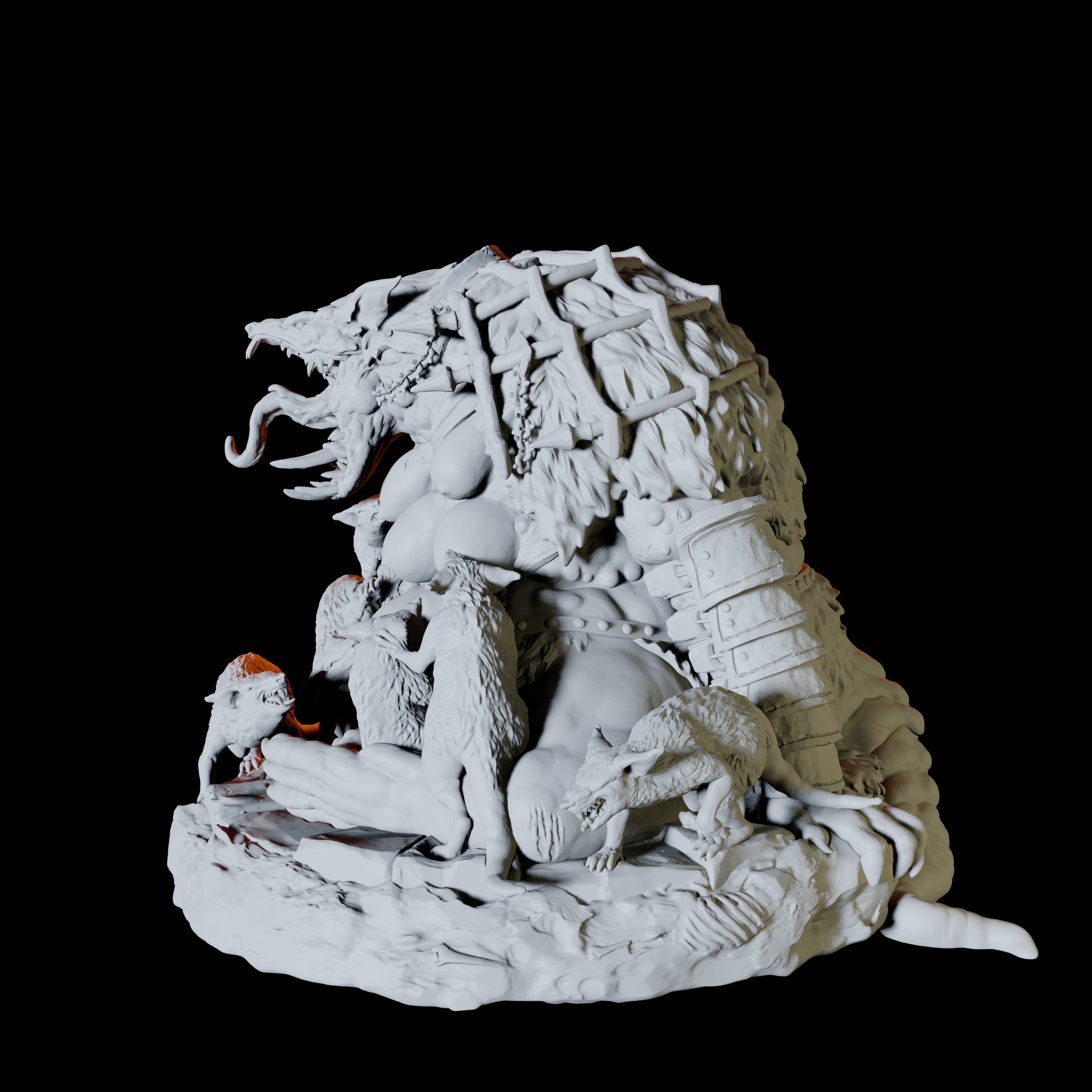 Ratfolk Broad Mother Miniature for Dungeons and Dragons, Pathfinder or other TTRPGs