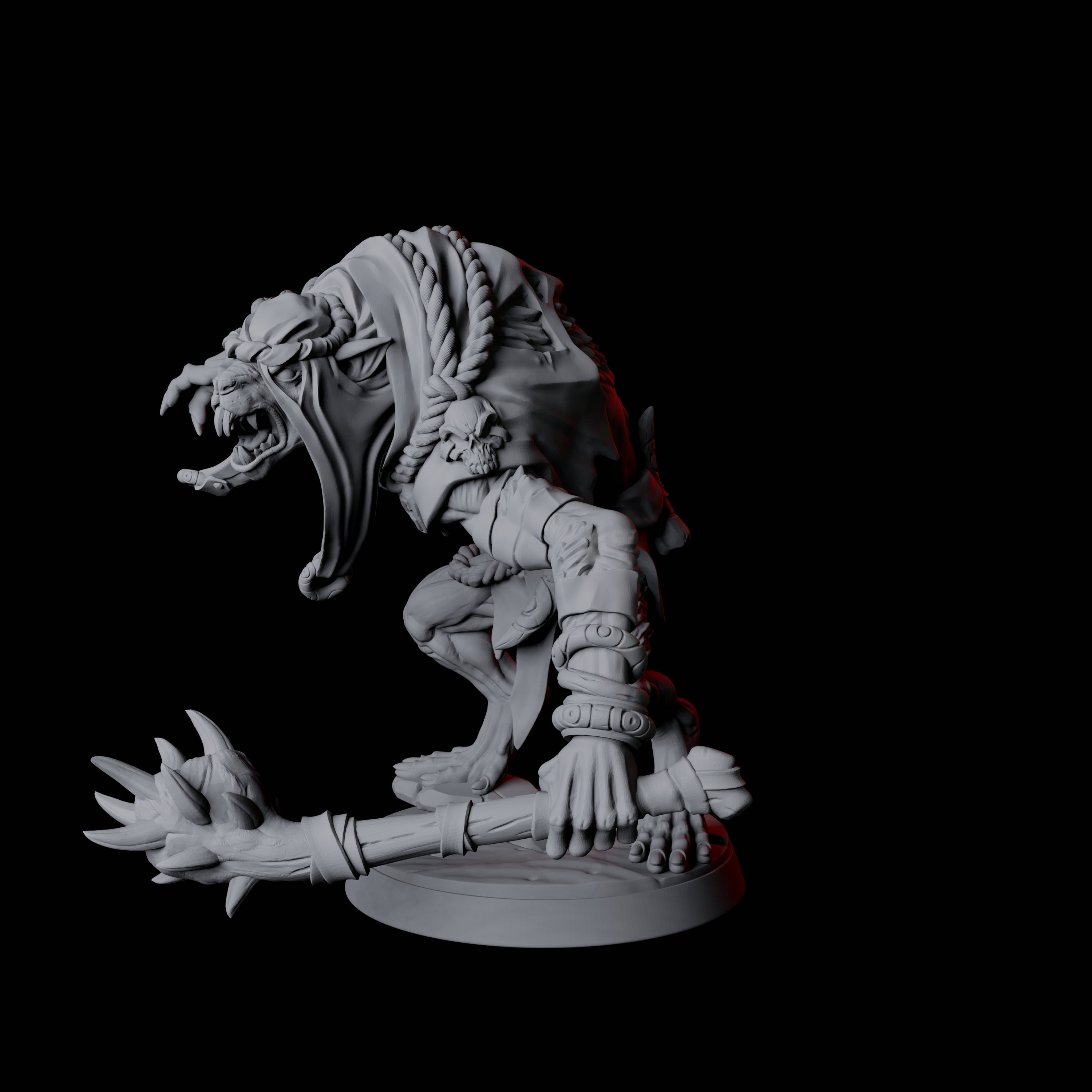 Ratfolk Brute A Miniature for Dungeons and Dragons, Pathfinder or other TTRPGs