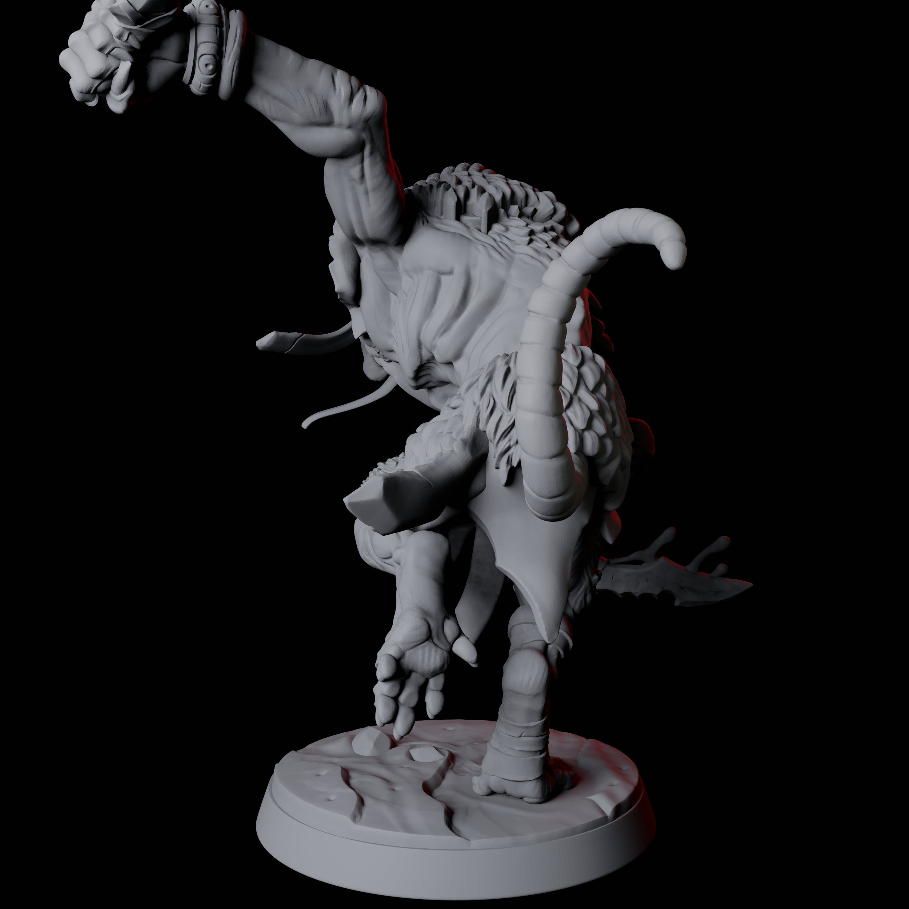 Ratfolk Brute D Miniature for Dungeons and Dragons, Pathfinder or other TTRPGs