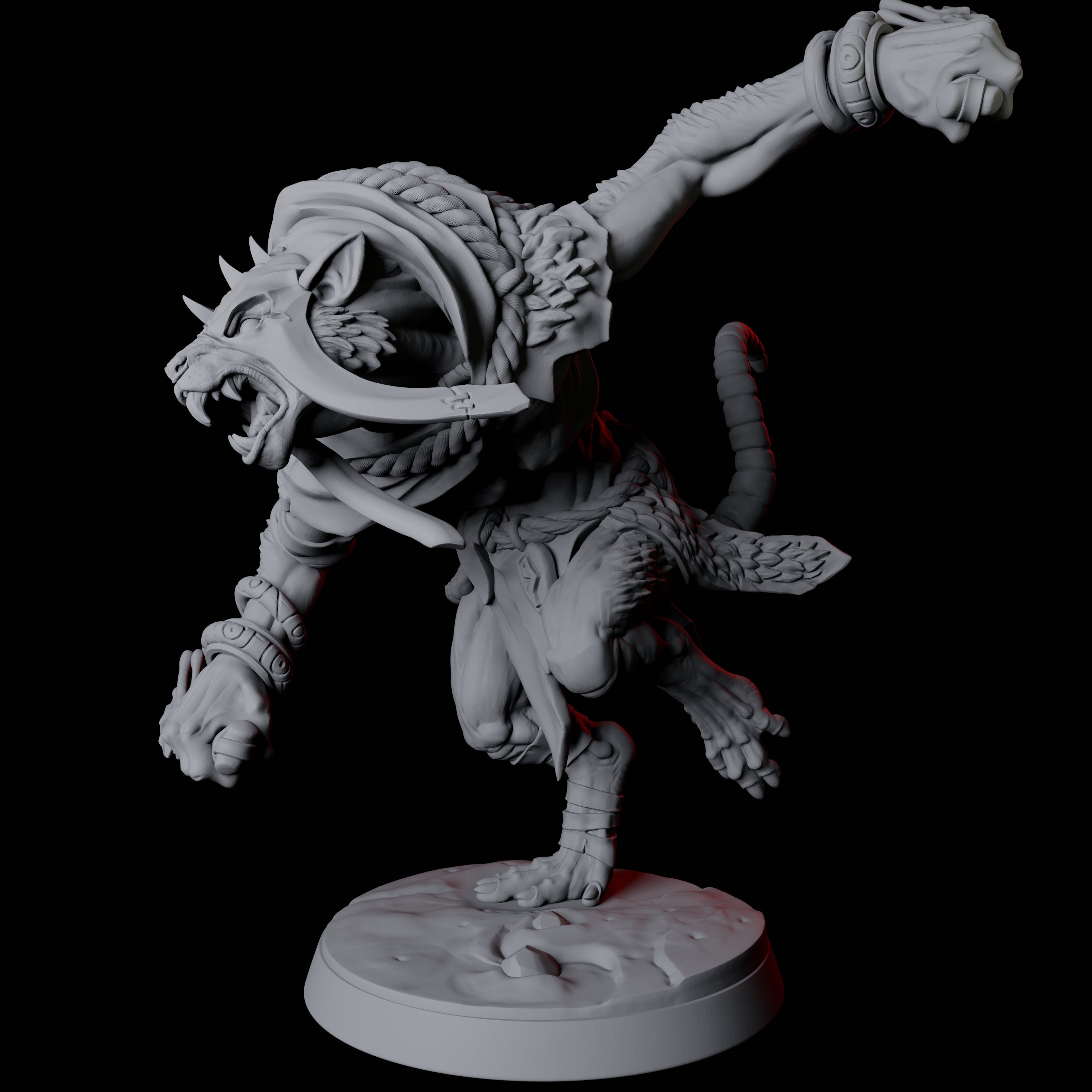 Ratfolk Brute D Miniature for Dungeons and Dragons, Pathfinder or other TTRPGs