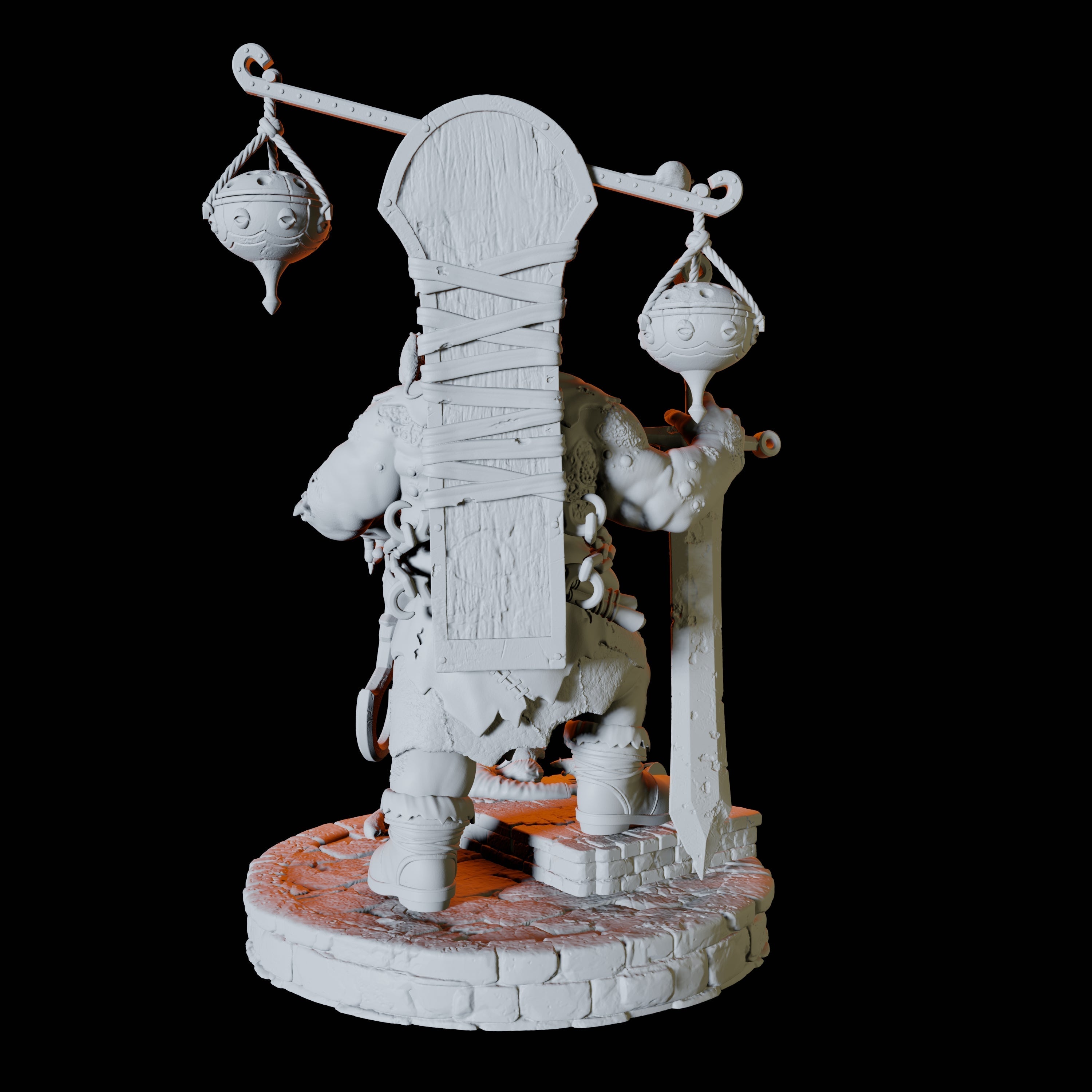 Ratfolk Executioner Miniature for Dungeons and Dragons, Pathfinder or other TTRPGs