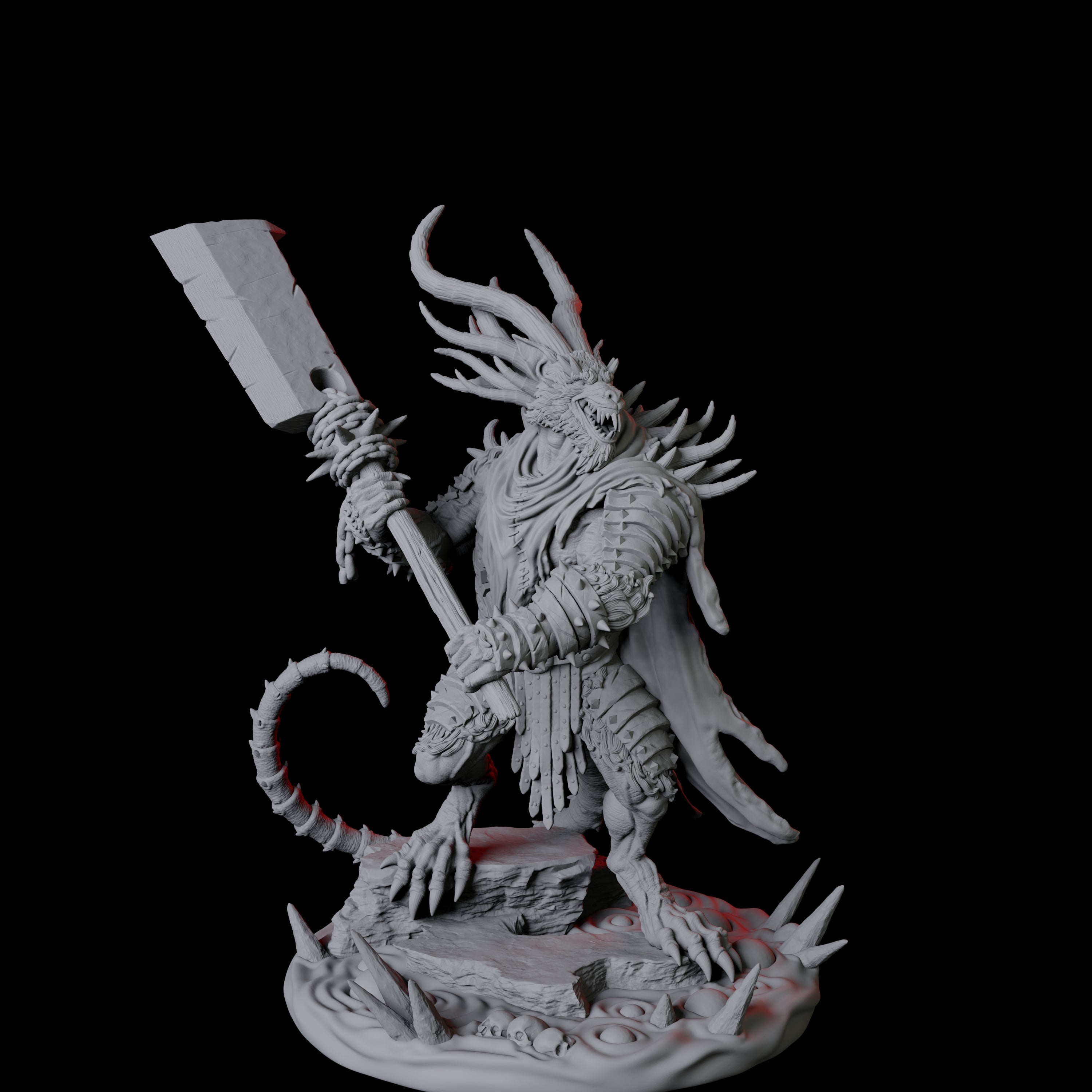 Ratfolk Filth Paladin A Miniature for Dungeons and Dragons, Pathfinder or other TTRPGs