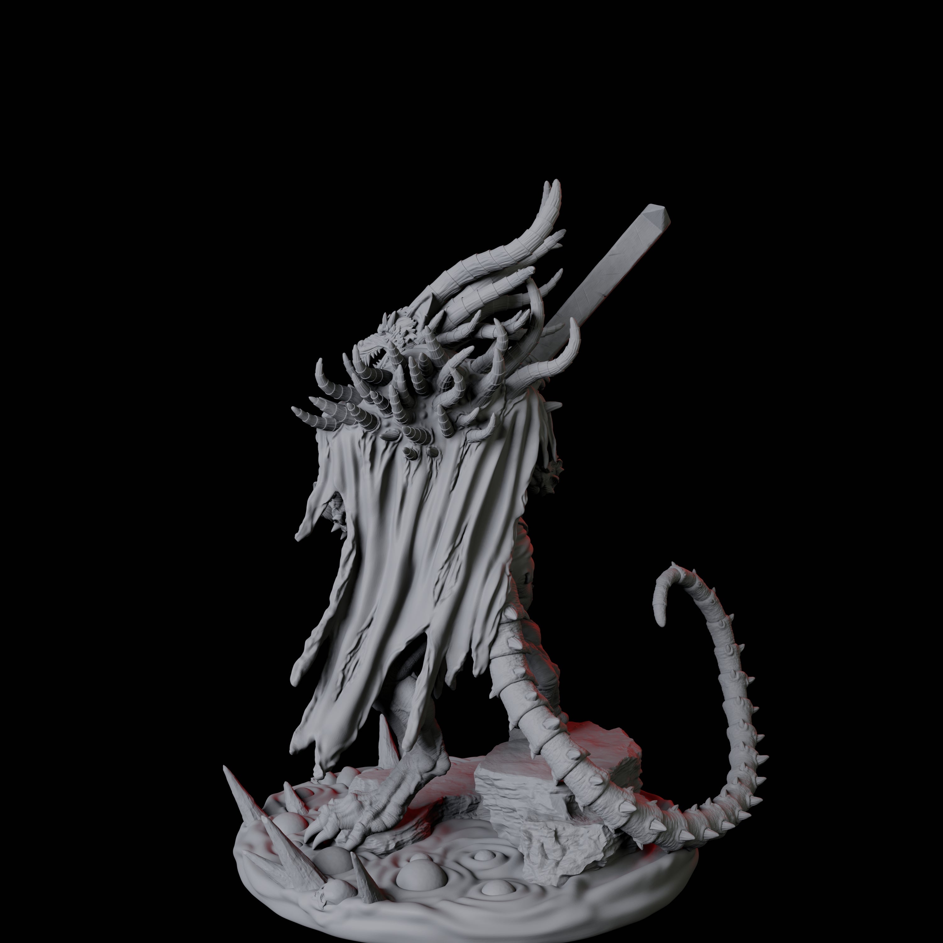 Ratfolk Filth Paladin A Miniature for Dungeons and Dragons, Pathfinder or other TTRPGs