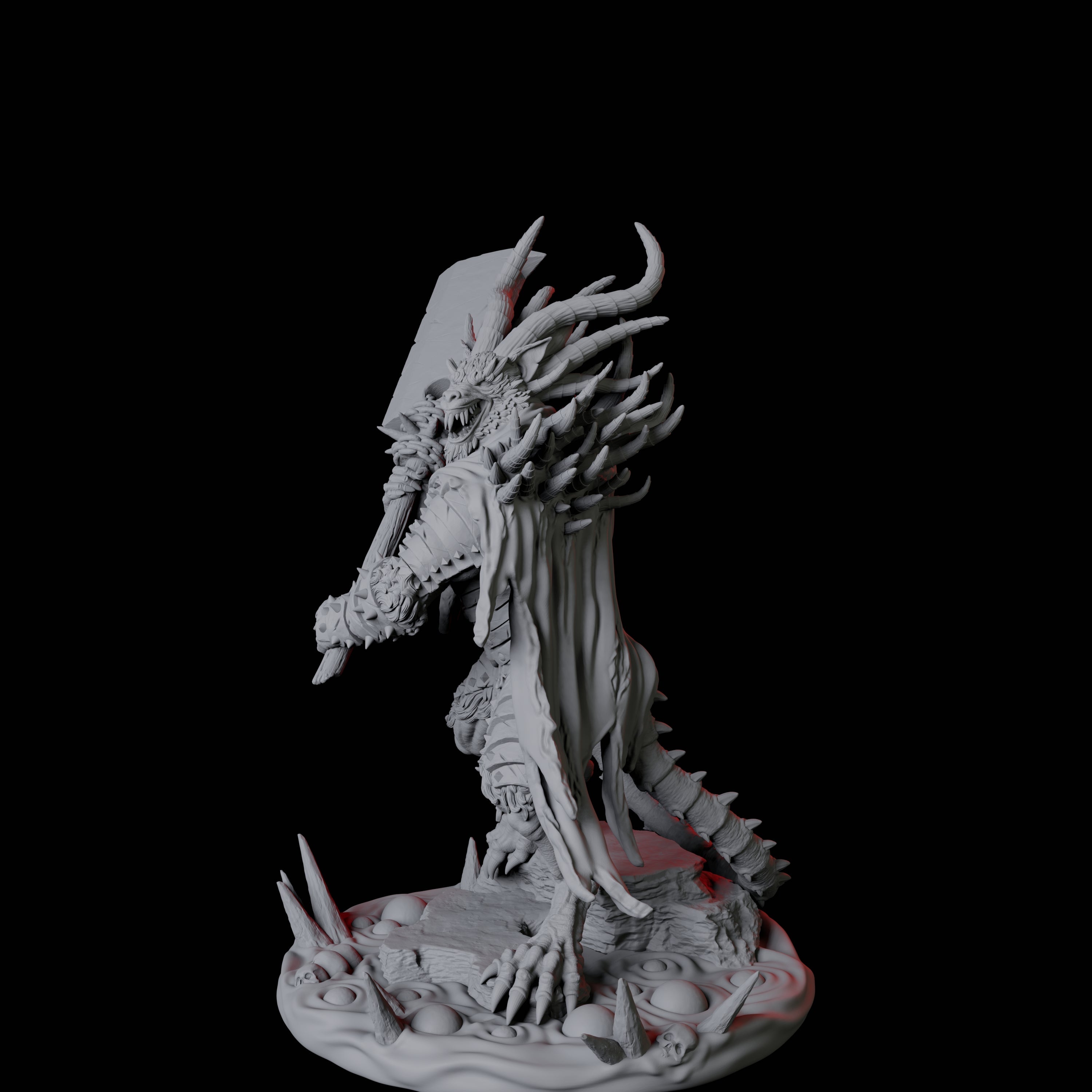 Ratfolk Filth Paladin A Miniature for Dungeons and Dragons, Pathfinder or other TTRPGs