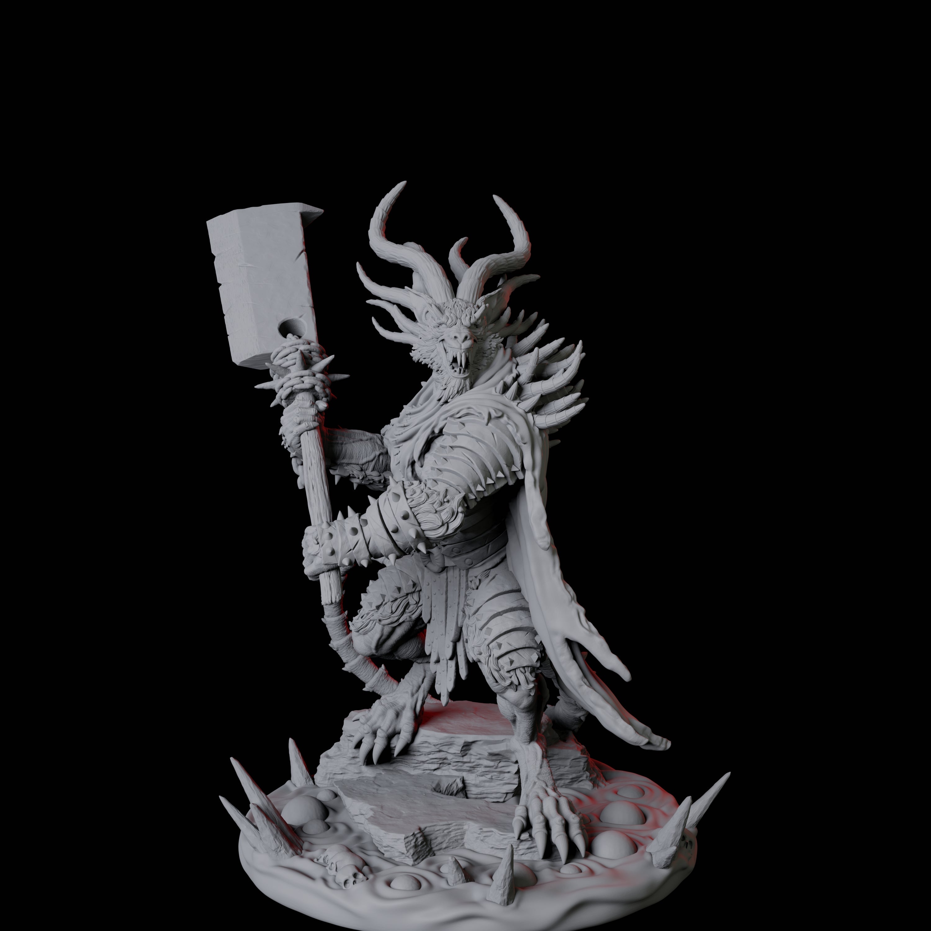 Ratfolk Filth Paladin A Miniature for Dungeons and Dragons, Pathfinder or other TTRPGs