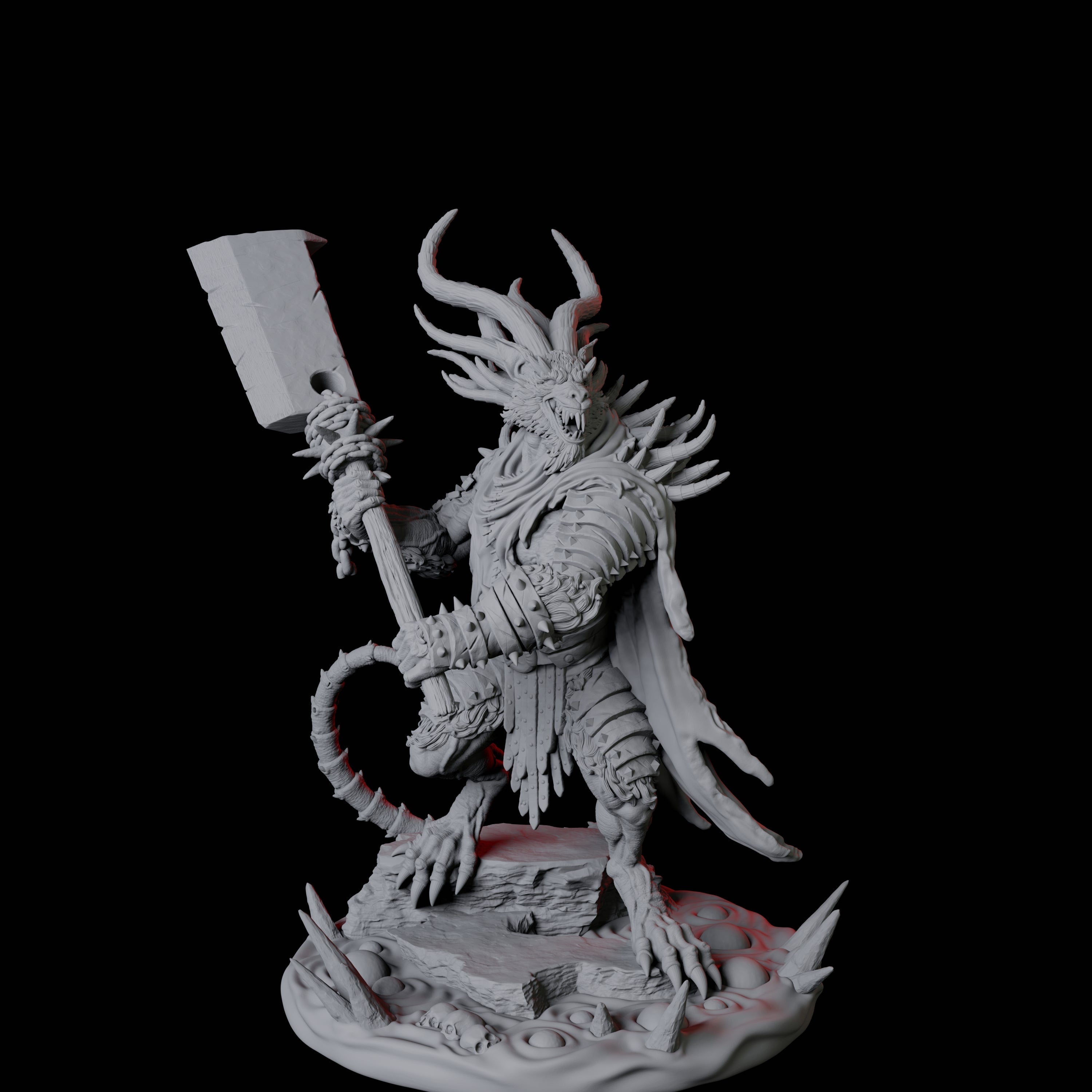 Ratfolk Filth Paladin A Miniature for Dungeons and Dragons, Pathfinder or other TTRPGs