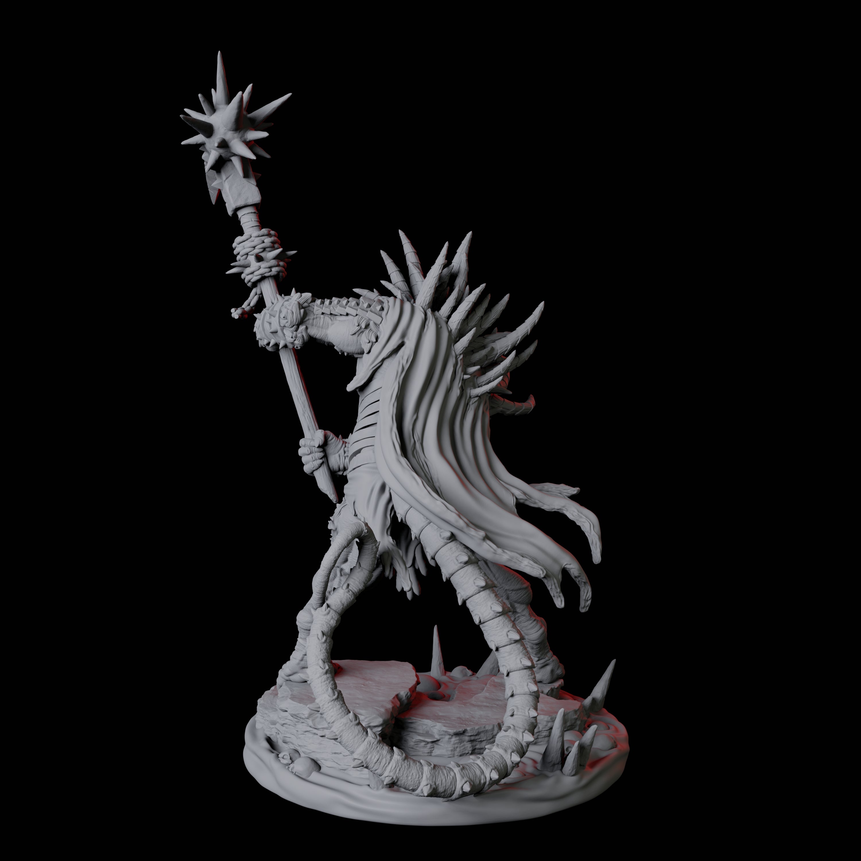 Ratfolk Filth Paladin B Miniature for Dungeons and Dragons, Pathfinder or other TTRPGs