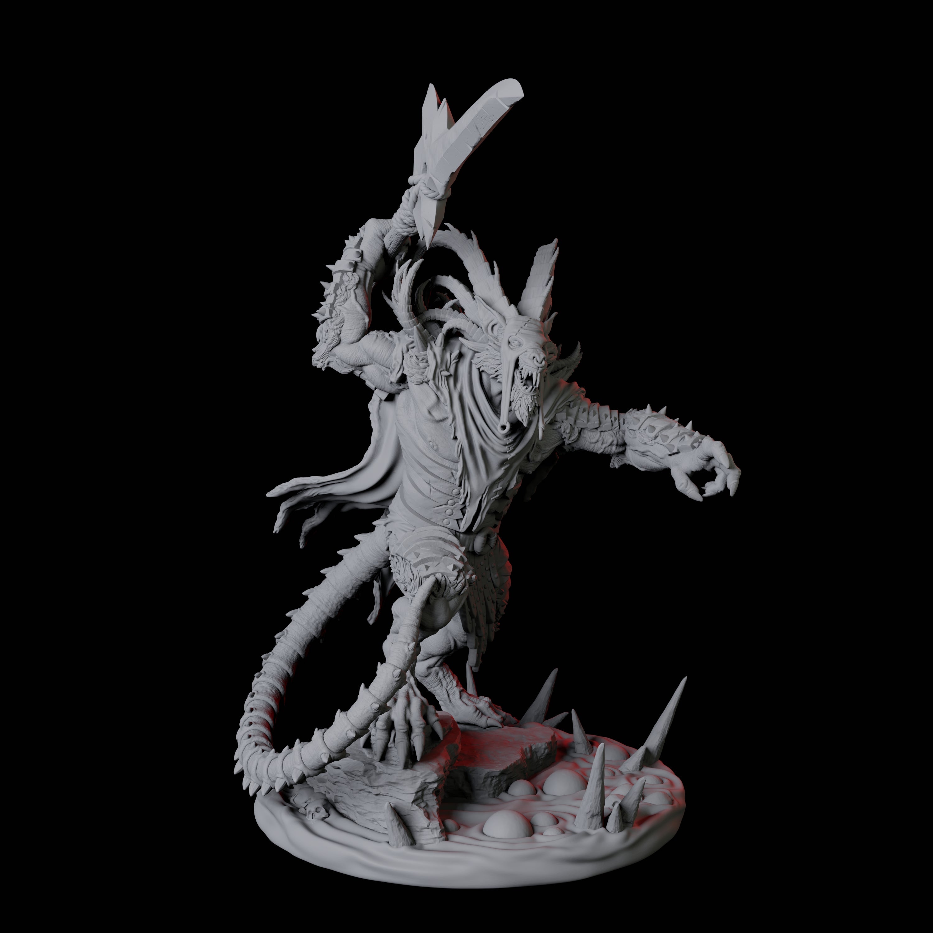 Ratfolk Filth Paladin C Miniature for Dungeons and Dragons, Pathfinder or other TTRPGs