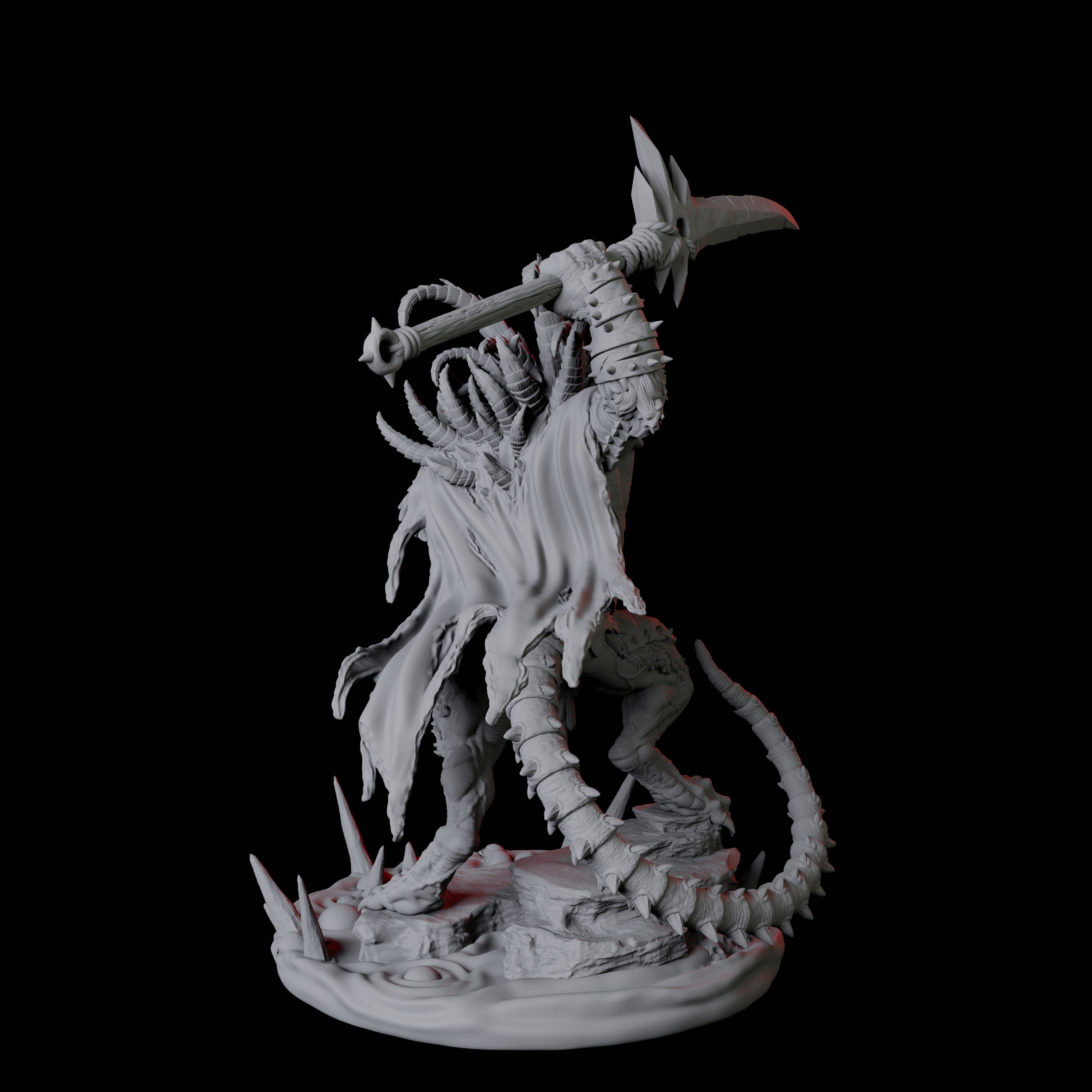 Ratfolk Filth Paladin C Miniature for Dungeons and Dragons, Pathfinder or other TTRPGs